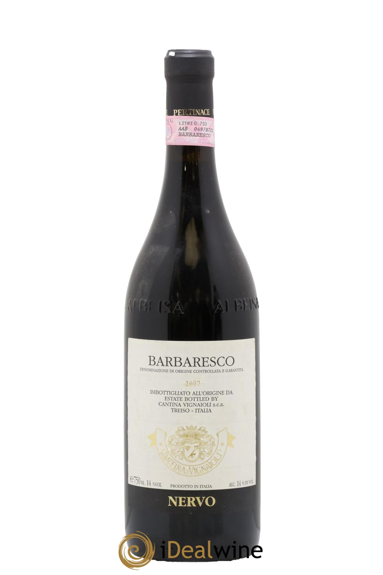 Barbaresco DOCG Nervo 2007 - Lote de 1 botella - 0