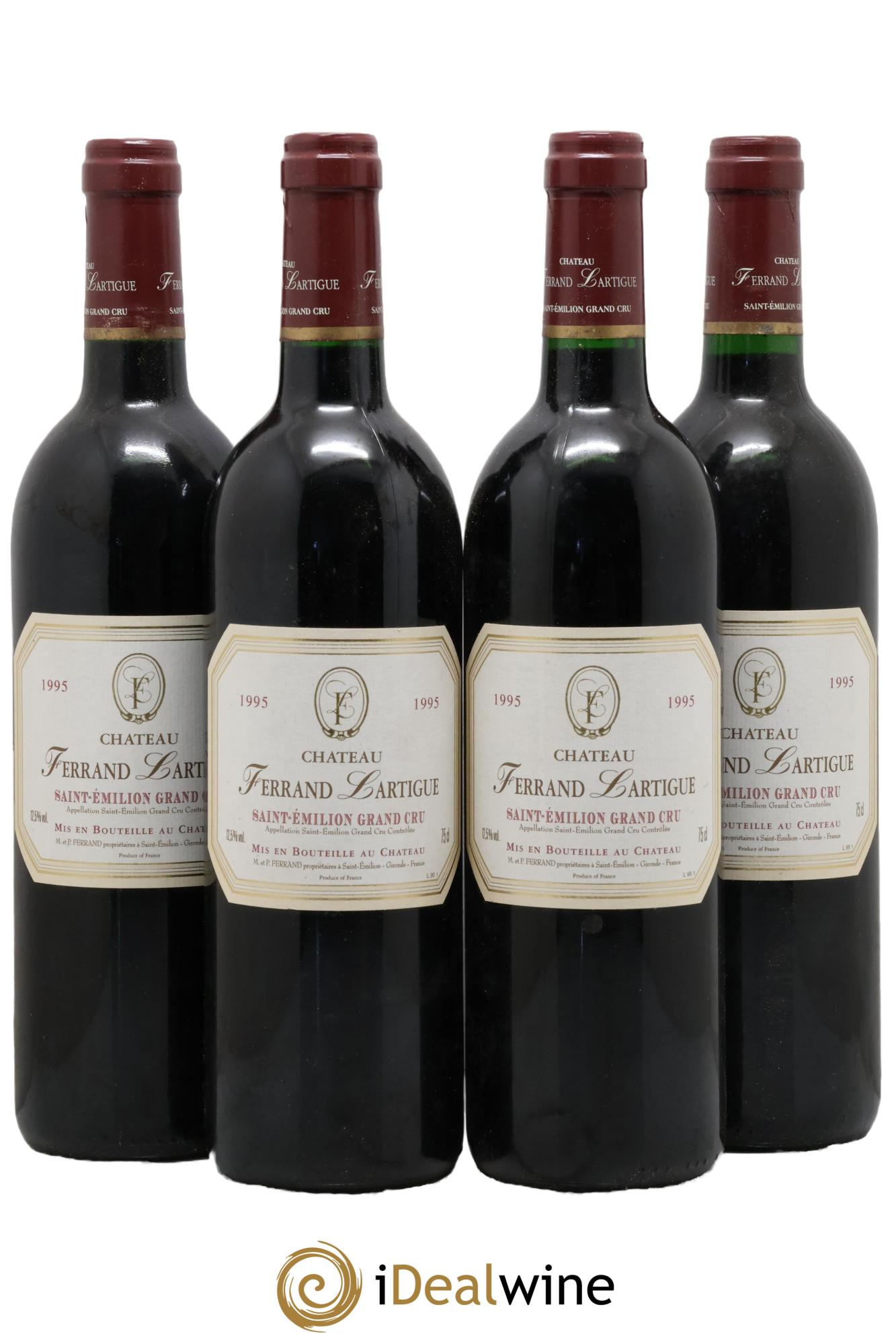 Château Ferrand Lartigue 1995 - Posten von 4 Flaschen - 0