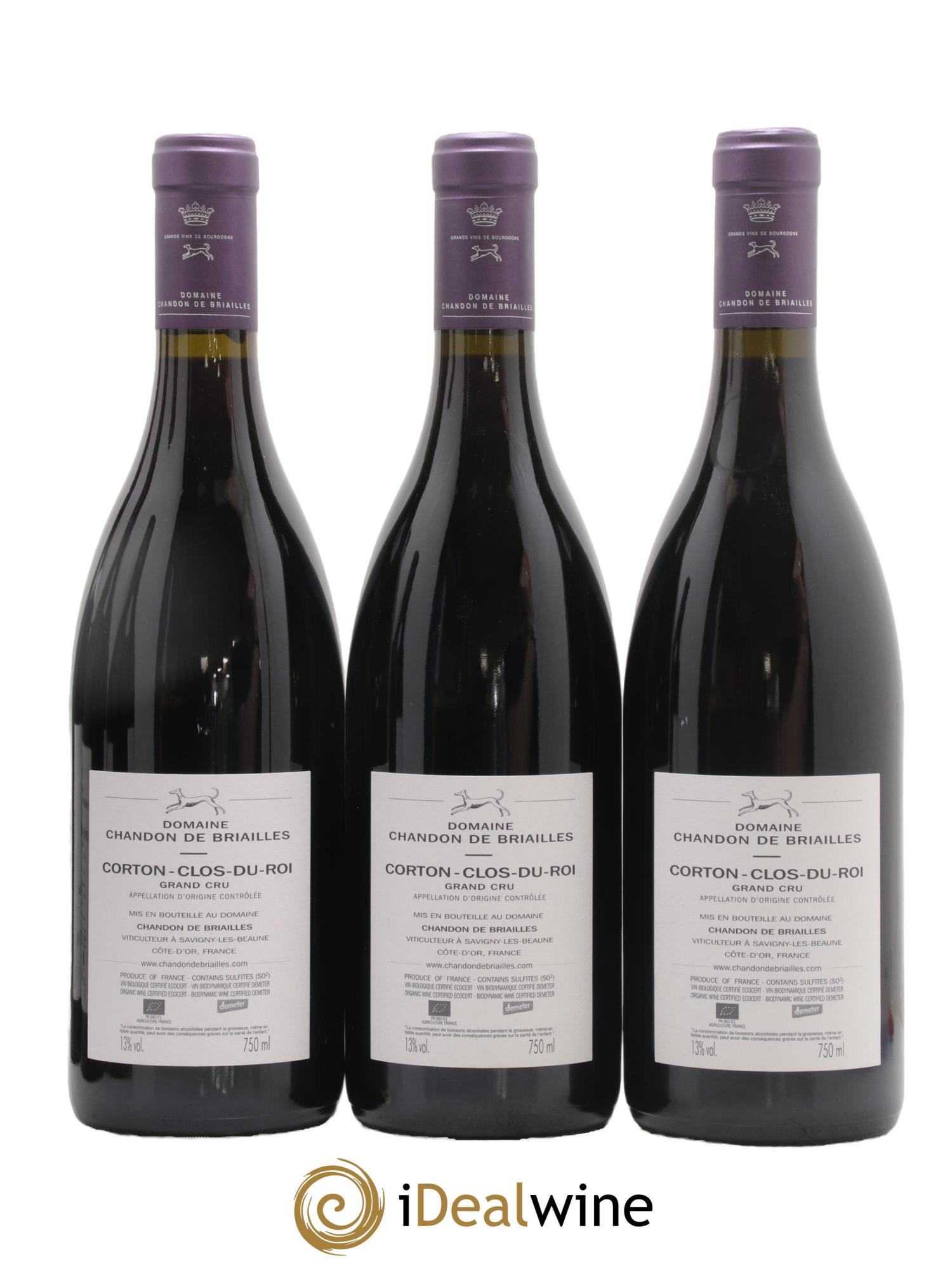 Corton Grand Cru Clos du Roi Chandon de Briailles 2018 - Lot of 6 bottles - 2