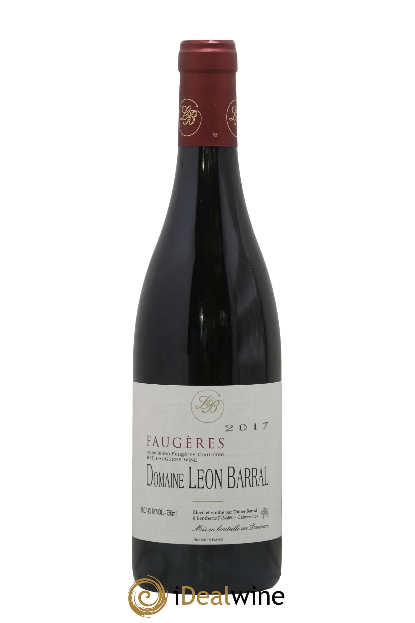Faugères Domaine Léon Barral 2017 - Posten von 1 Flasche - 0
