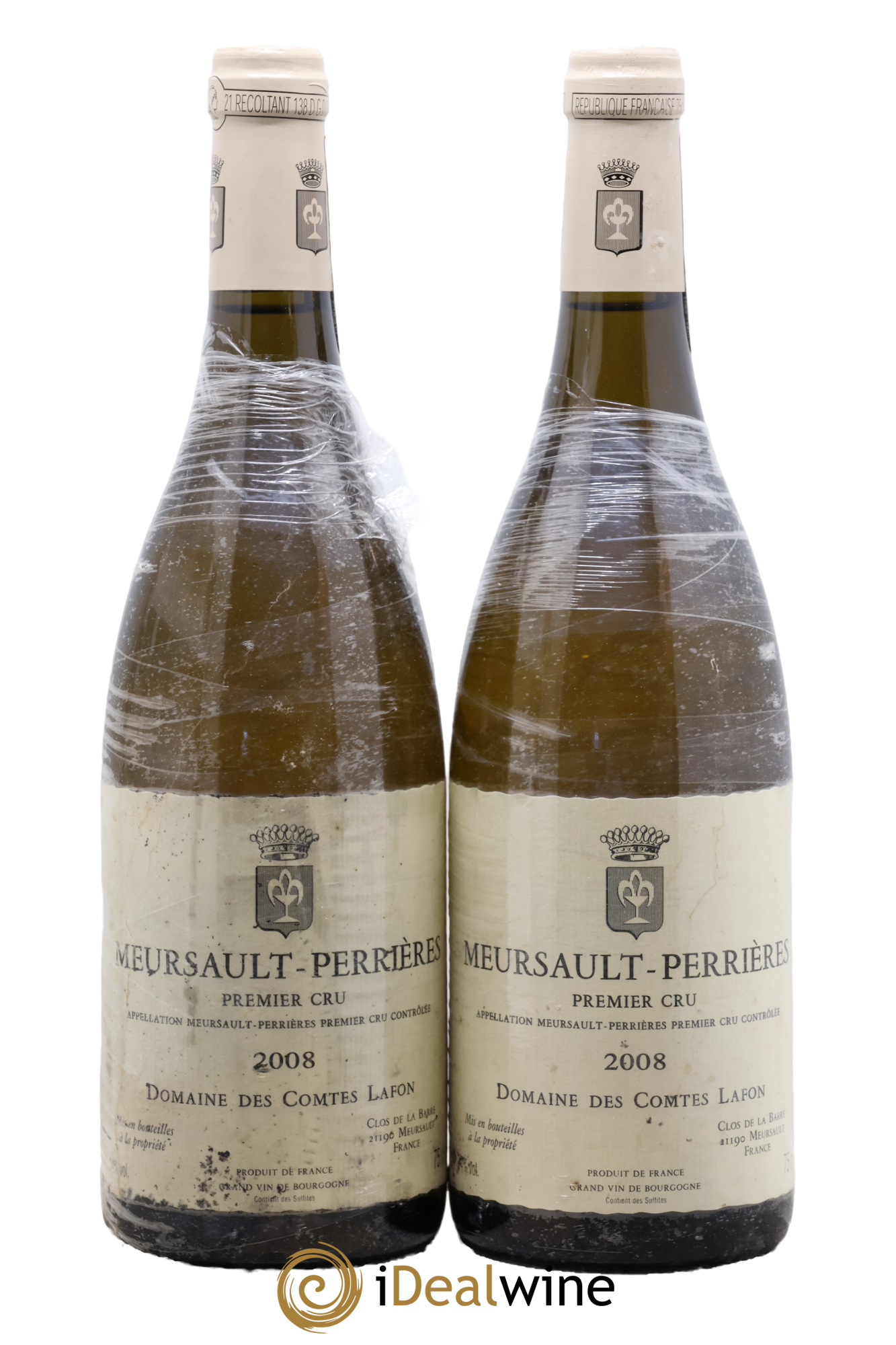 Meursault 1er Cru Perrières Comtes Lafon (Domaine des) 2008 - Lot of 2 bottles - 0