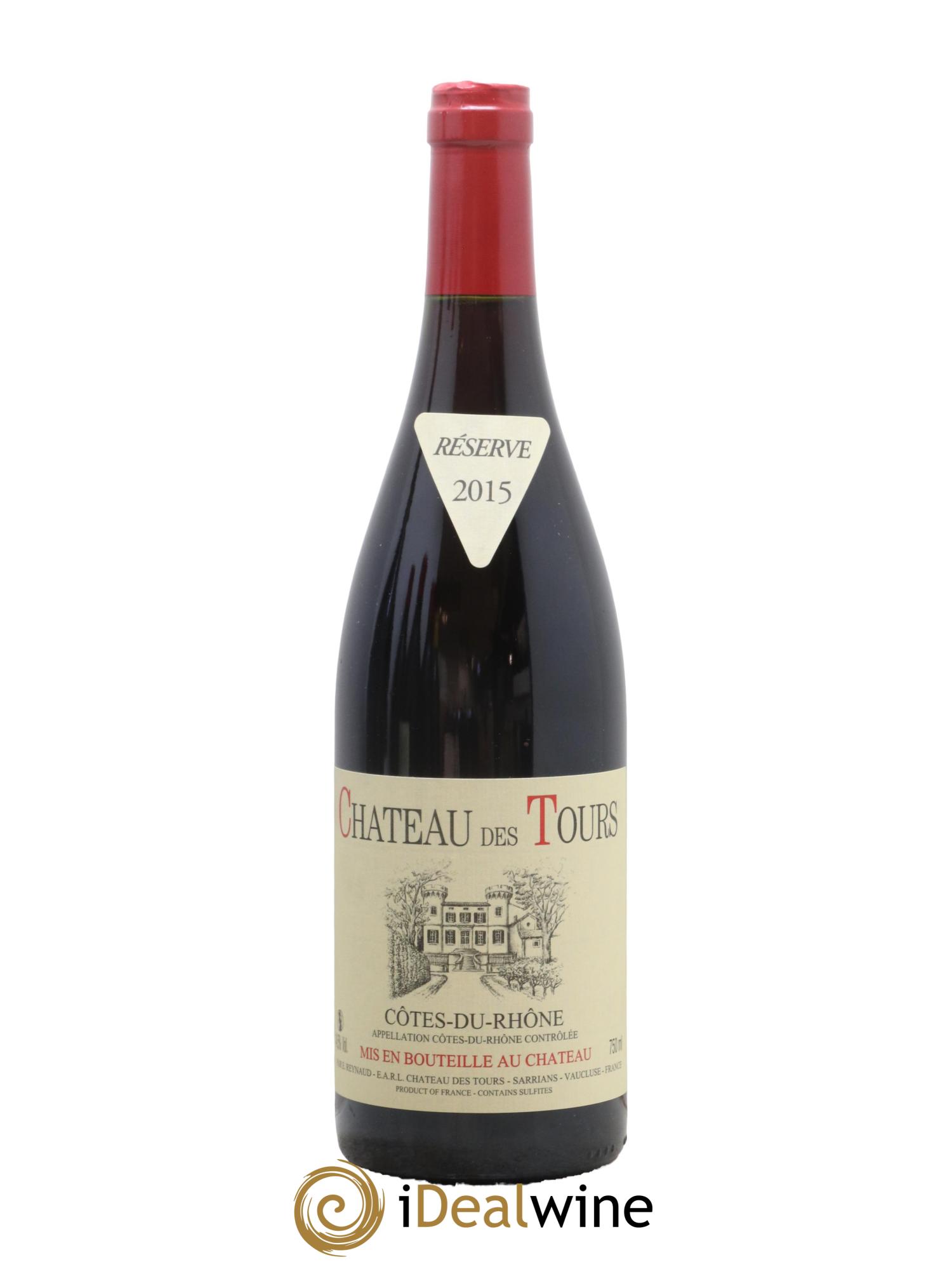 Côtes-du-Rhône Château des Tours Emmanuel Reynaud 2015 - Lot de 1 bouteille - 0