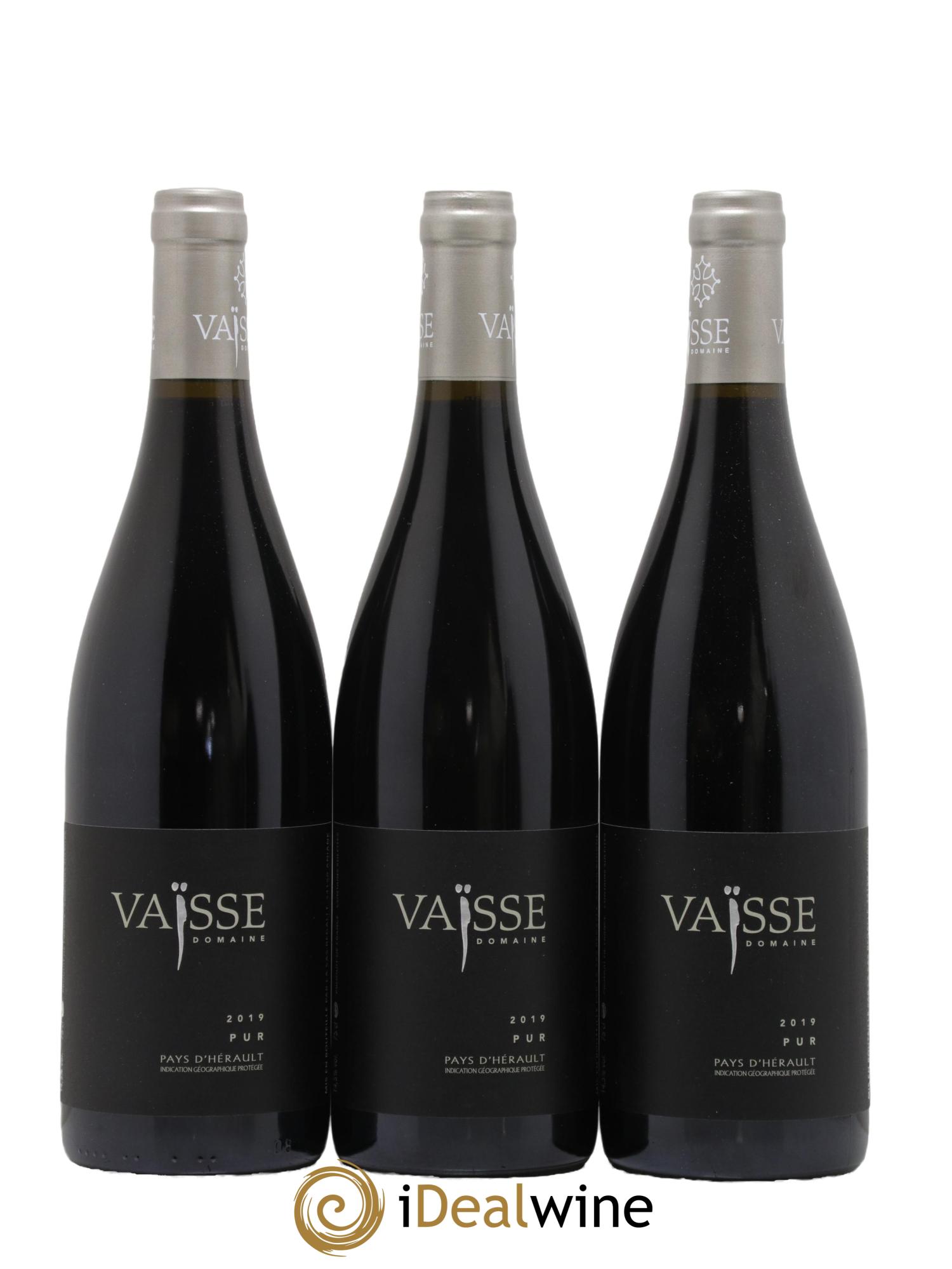 Pays d'Hérault Pur Vaisse (Domaine) 2019 - Lot de 3 bouteilles - 0
