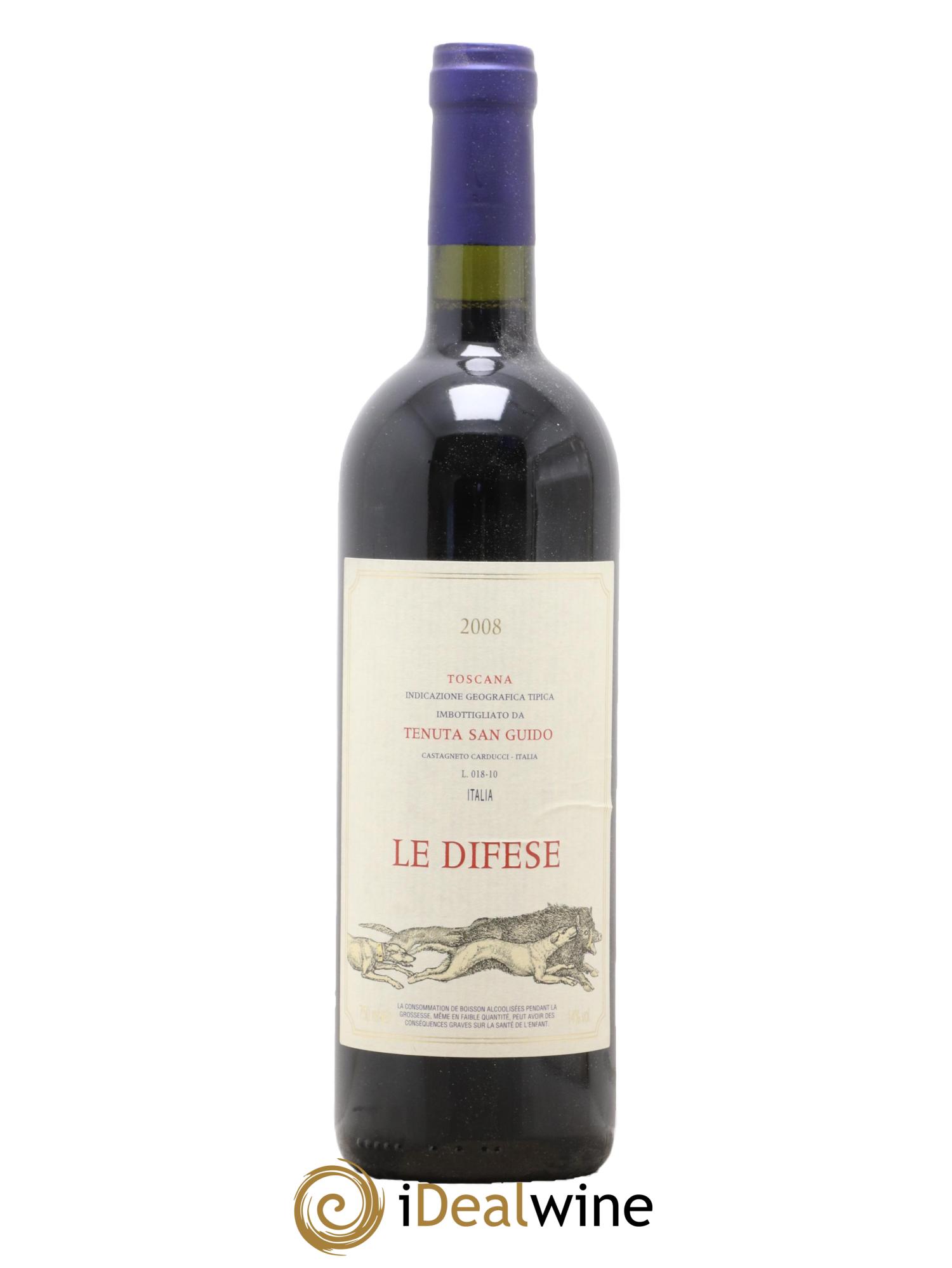 Toscana IGT Le Difese Tenuta San Guido 2008 - Lot de 1 bouteille - 0