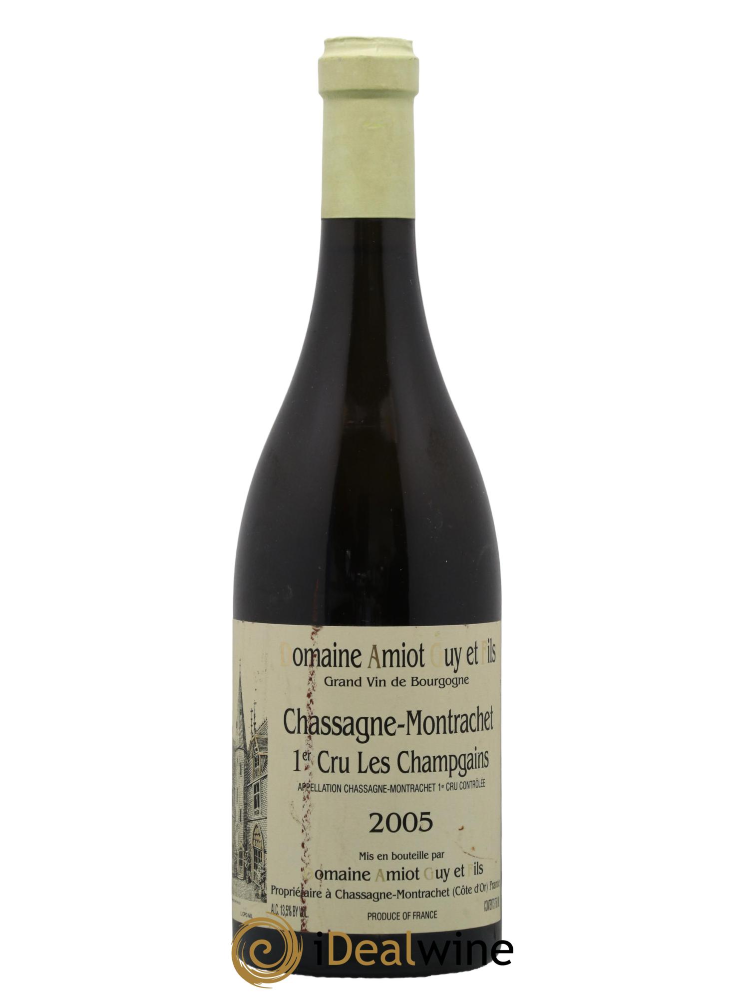 Chassagne-Montrachet 1er Cru Champs Gains Guy Amiot & Fils 2005 - Lot de 1 bouteille - 0