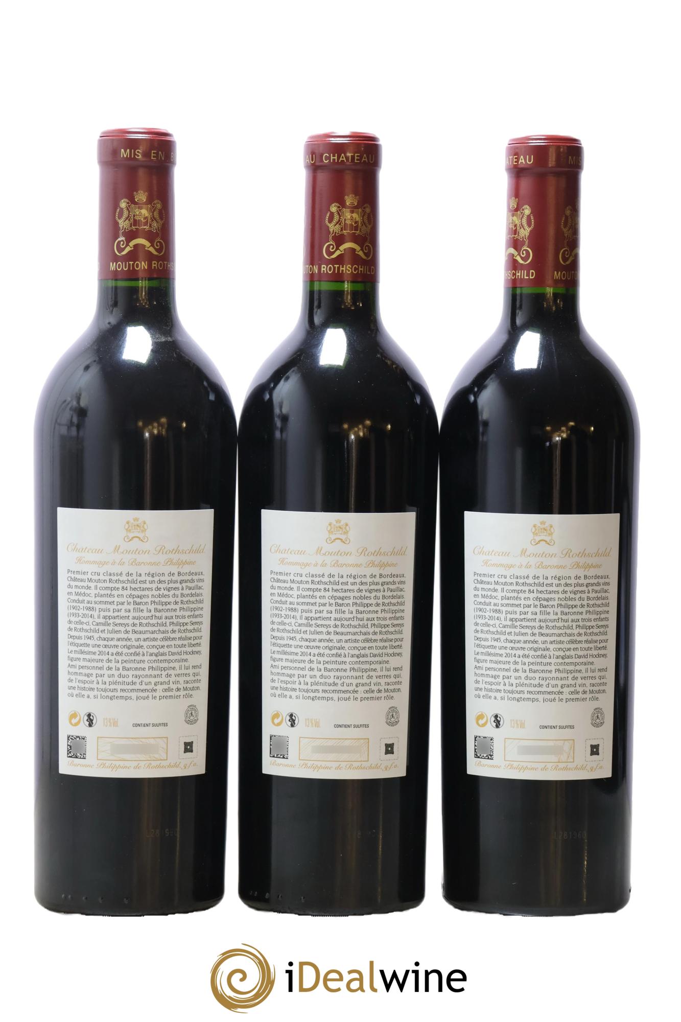 Château Mouton Rothschild 1er Grand Cru Classé 2014 - Lot of 6 bottles - 4