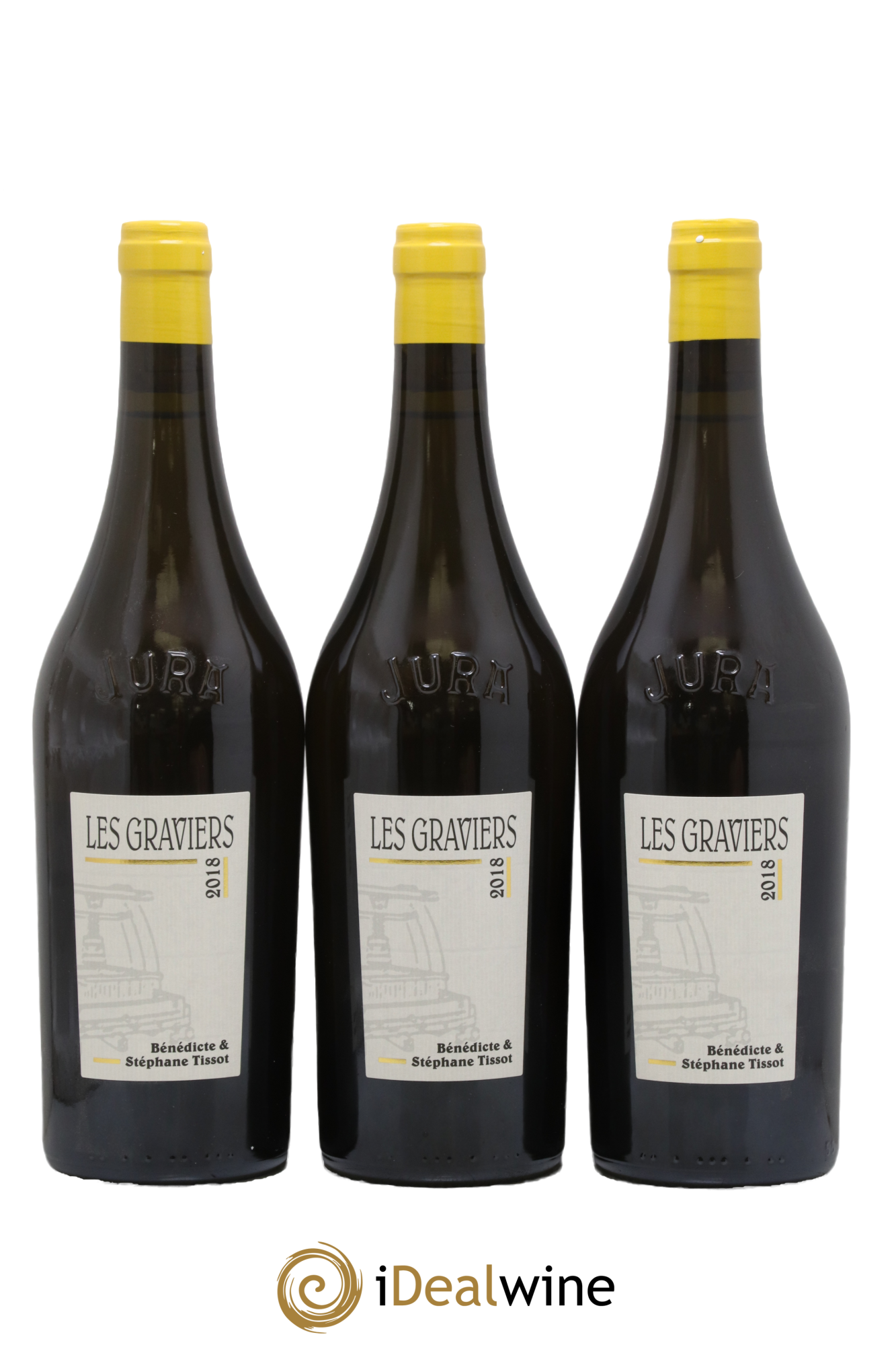 Arbois Chardonnay Les Graviers Bénédicte et Stéphane Tissot 2018 - Lot de 3 bouteilles - 0