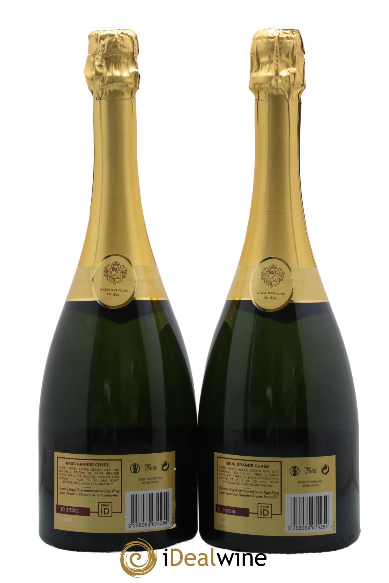 Grande Cuvée - 163ème édition Krug - Lot de 2 bouteilles - 1