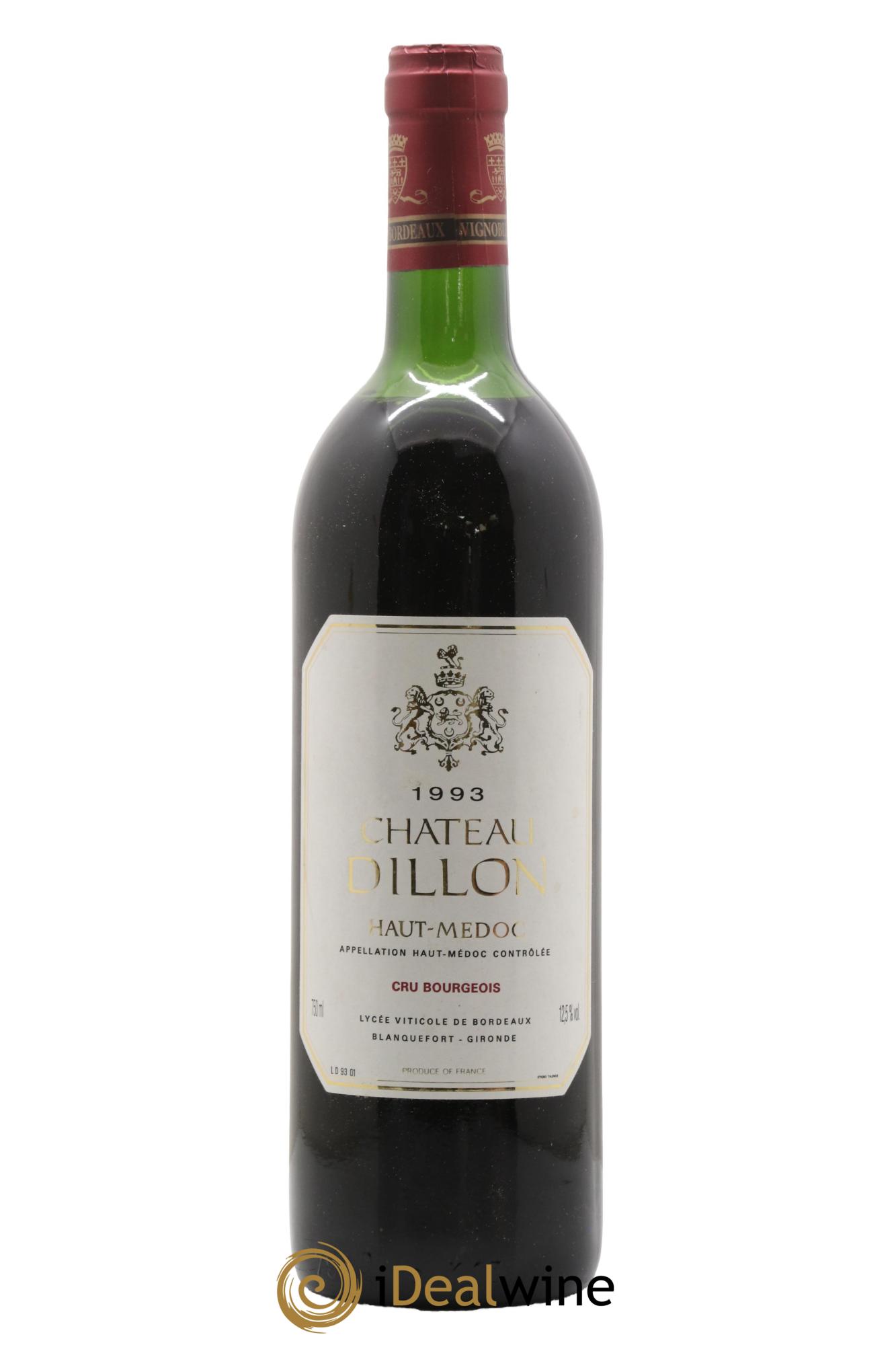 Château Dillon Cru Bourgeois 1993 - Lotto di 1 bottiglia - 0