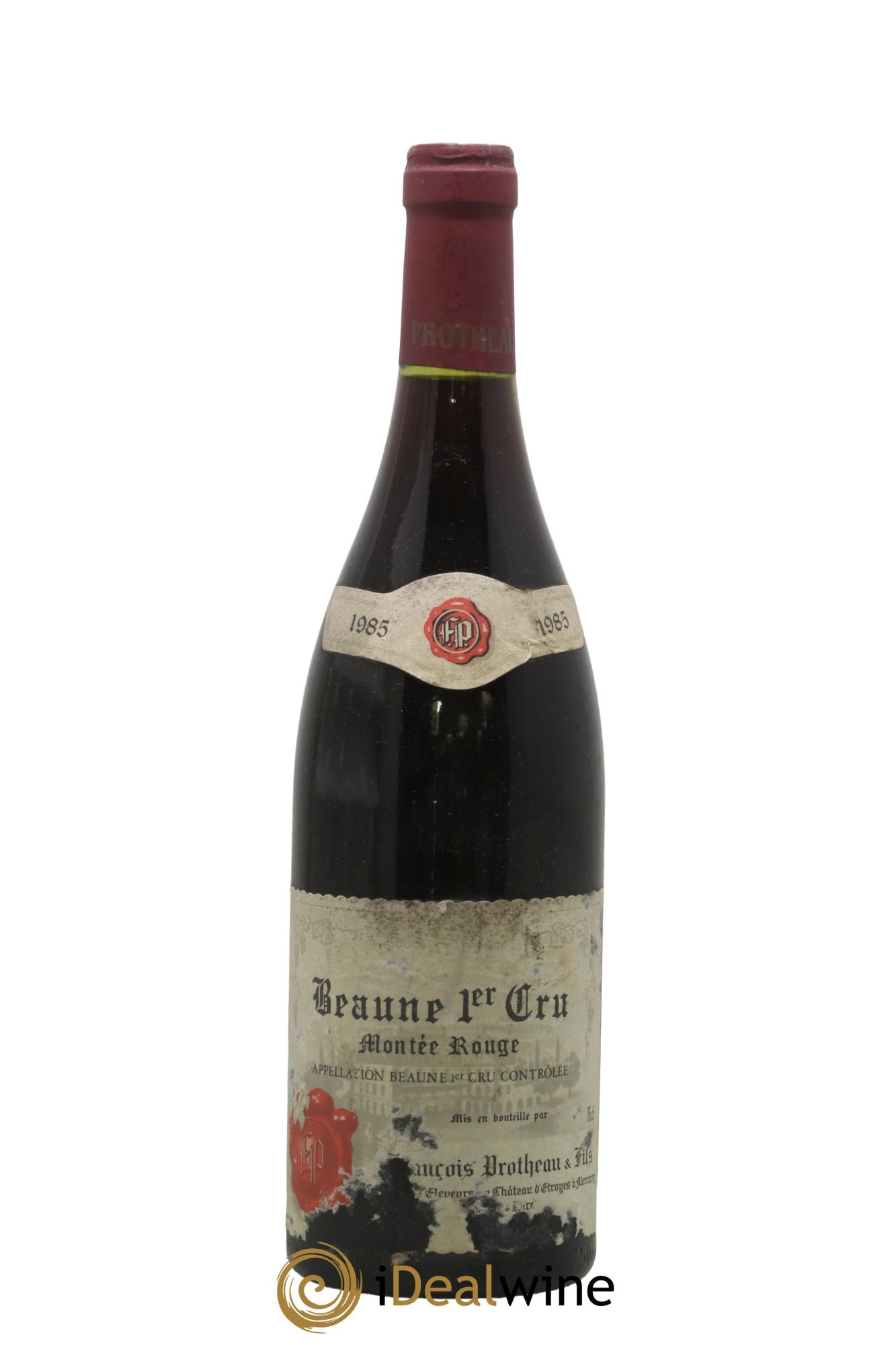 Beaune 1er Cru Montée Rouge Protheau 1985 - Lot de 1 bouteille - 0