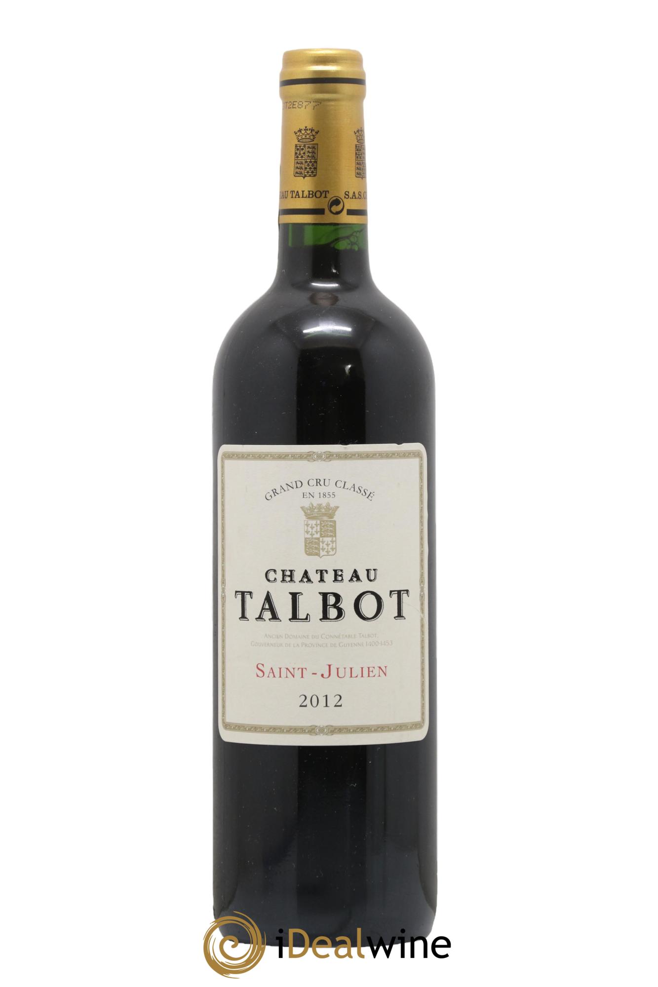 Château Talbot 4ème Grand Cru Classé 2012 - Lot de 1 bouteille - 0
