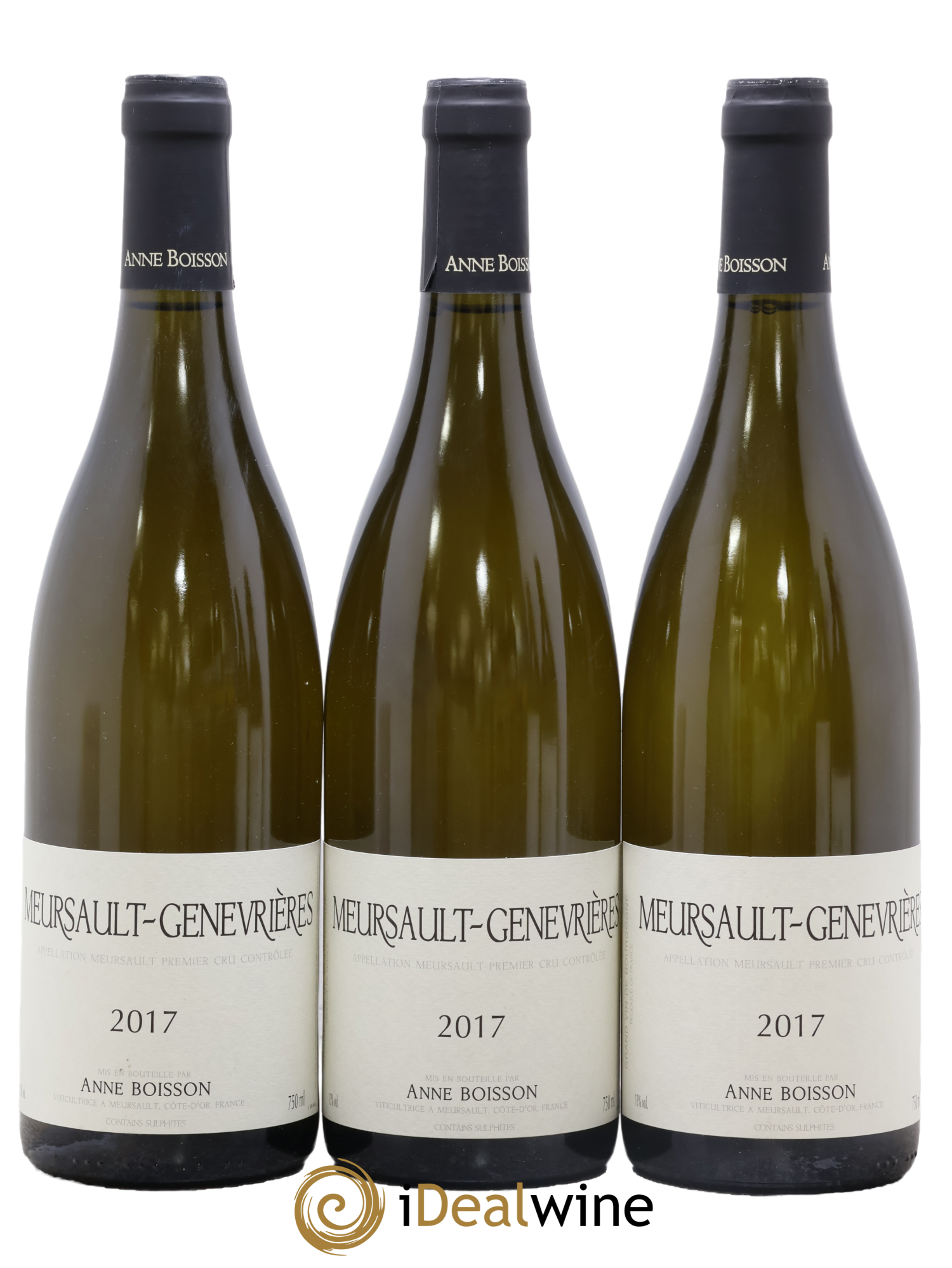 Meursault 1er Cru Genevrières Anne Boisson 2017 - Lot de 3 bouteilles - 0