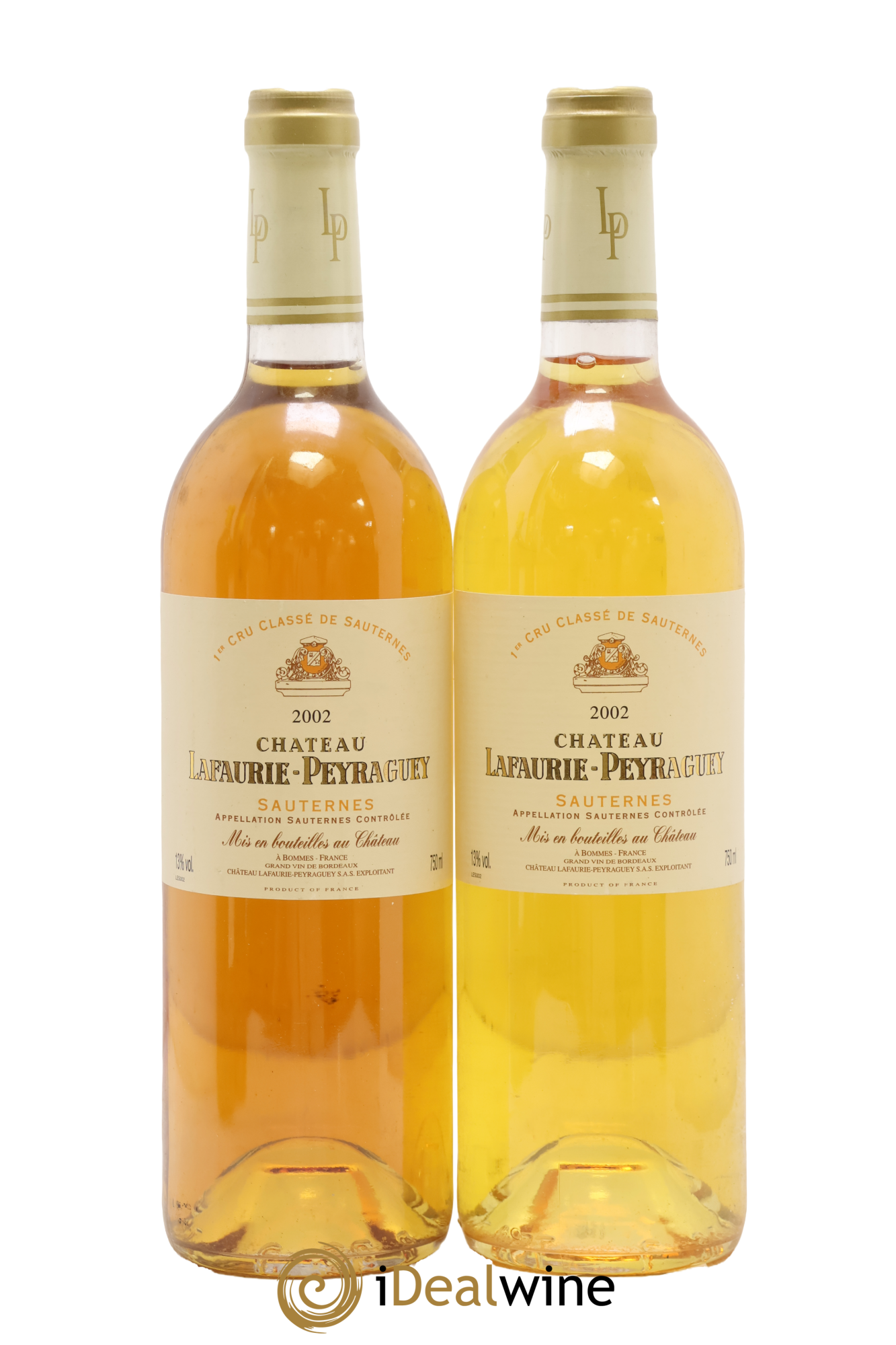 Château Lafaurie-Peyraguey 1er Grand Cru Classé 2002 - Lot de 2 bouteilles - 0