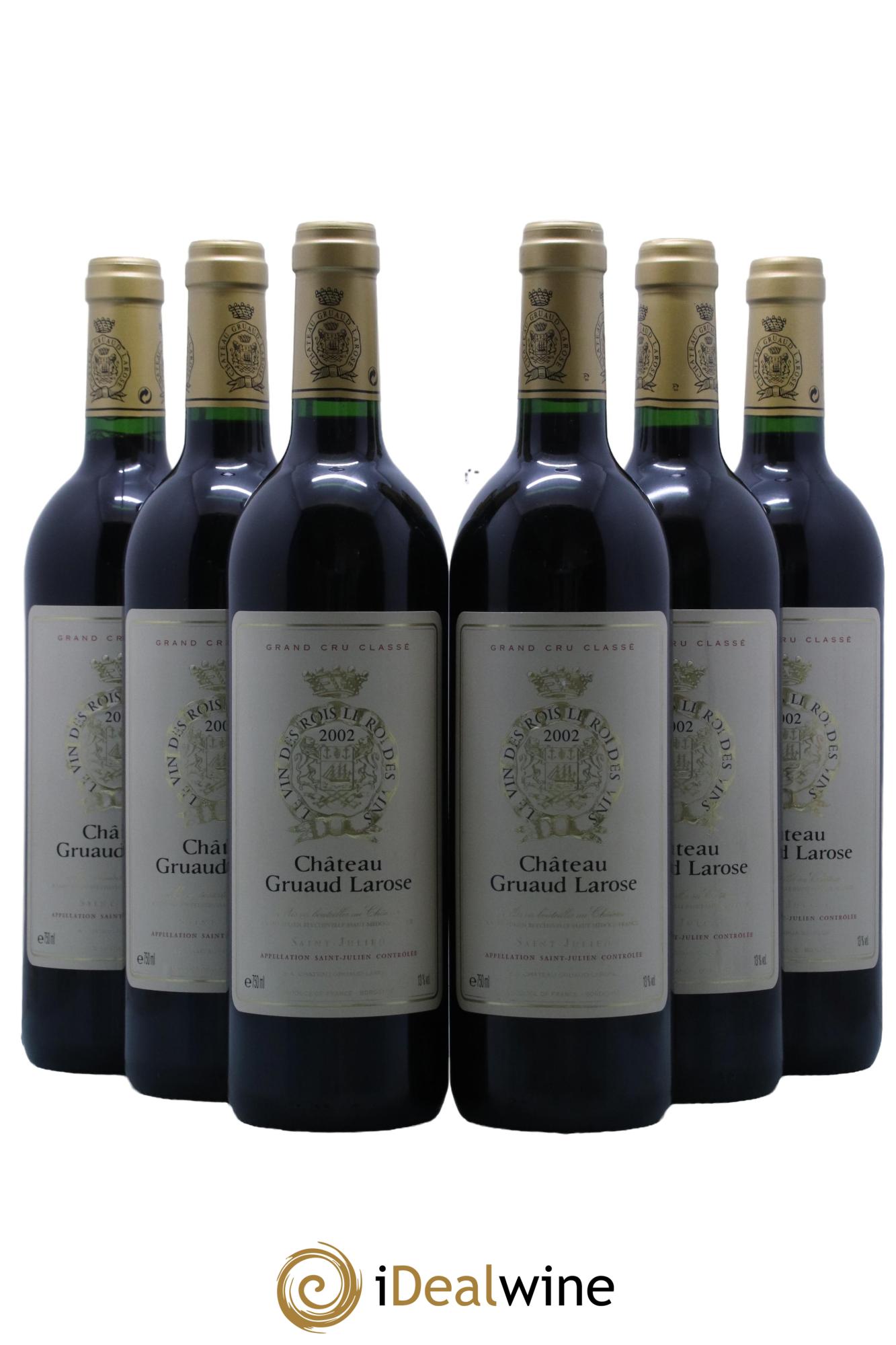 Château Gruaud Larose 2ème Grand Cru Classé 2002 - Lot de 6 bouteilles - 0