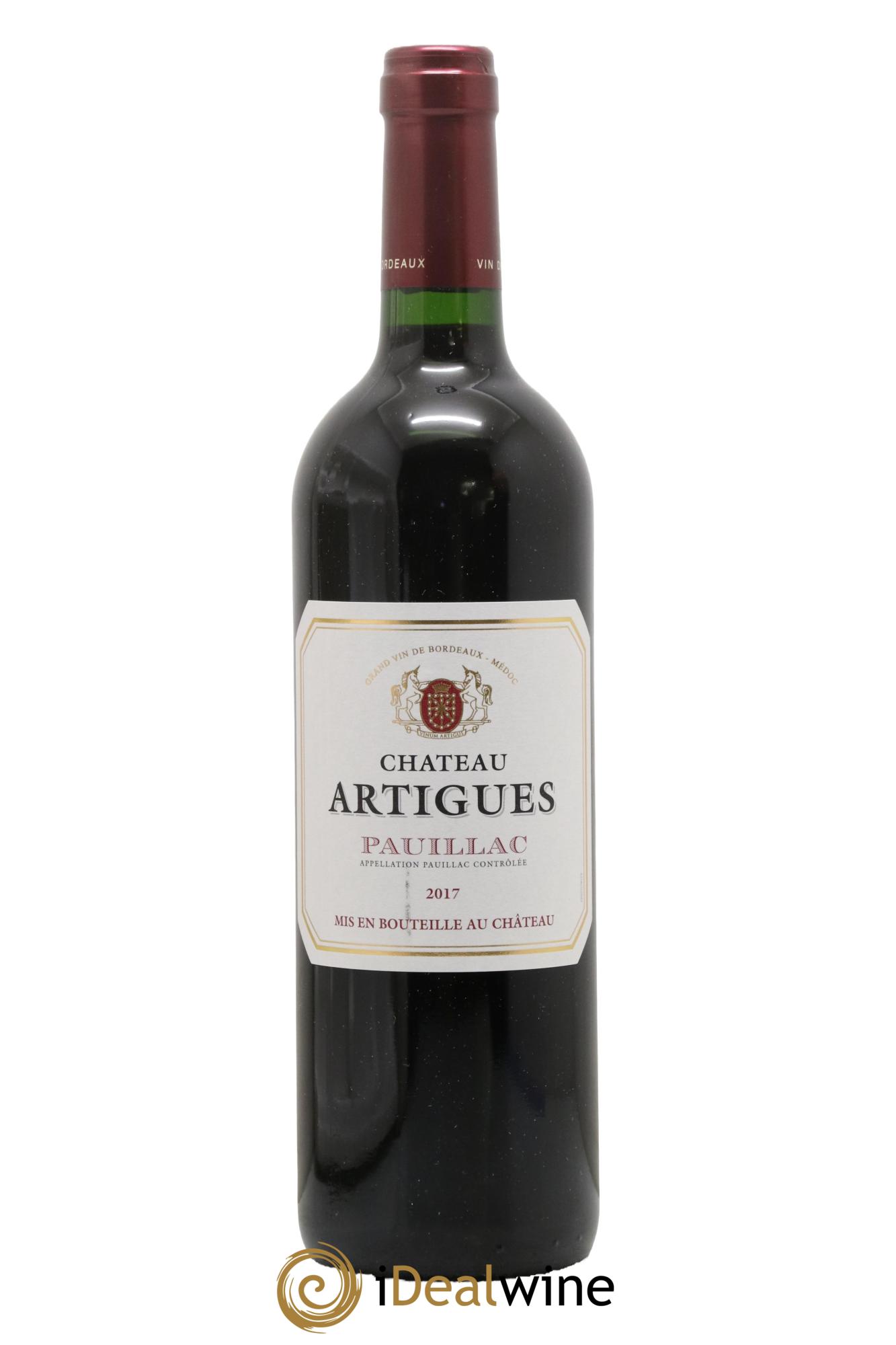 Pauillac Château Artigues 2017 - Lot de 1 bouteille - 0