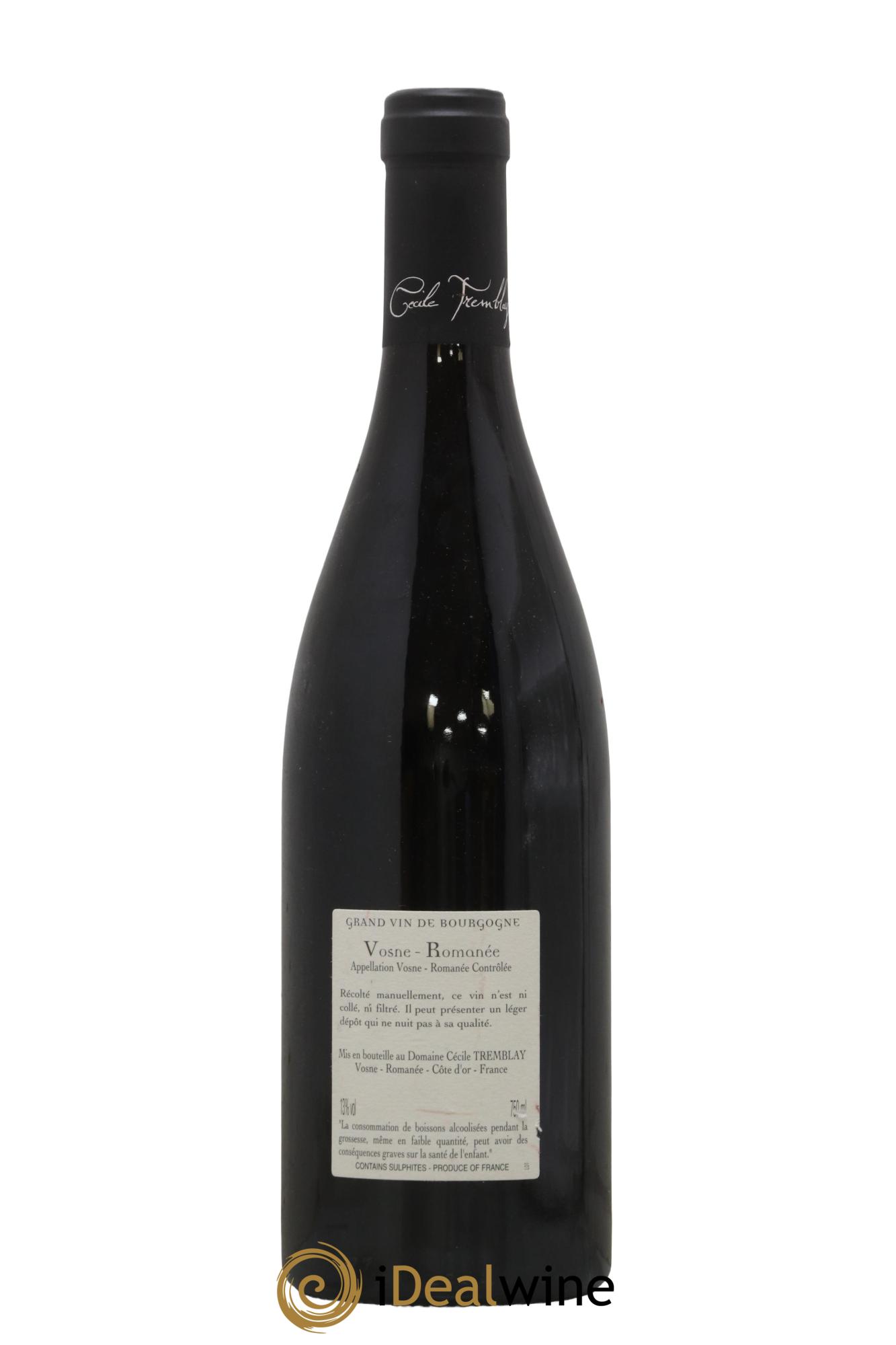 Vosne-Romanée Vieilles Vignes Cécile Tremblay 2016 - Lot of 1 bottle - 1