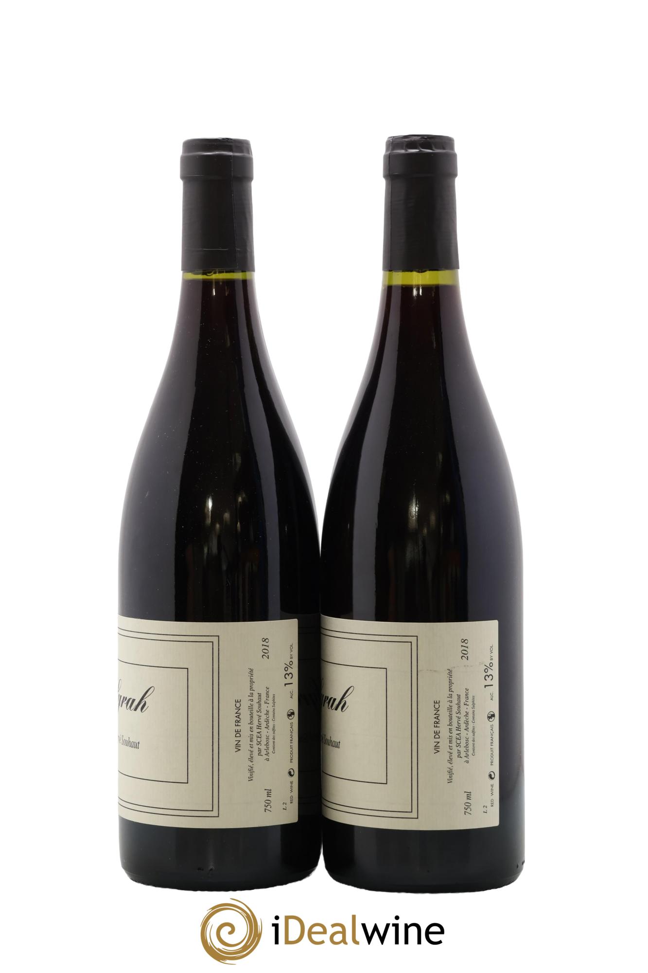 Vin de France Syrah Hervé Souhaut - Domaine Romaneaux-Destezet 2018 - Lot de 2 bouteilles - 1