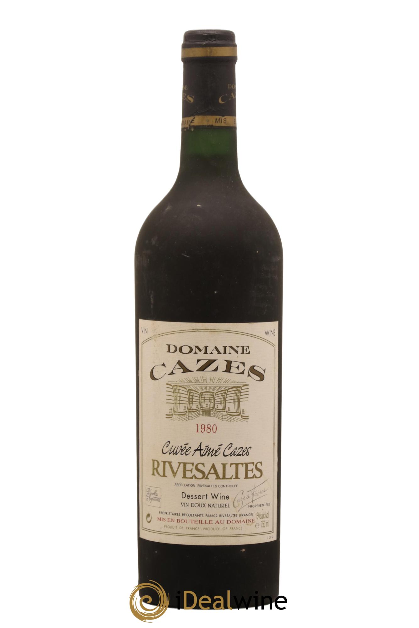 Rivesaltes cuvee Aime Cazes 1980 - Posten von 1 Flasche - 0