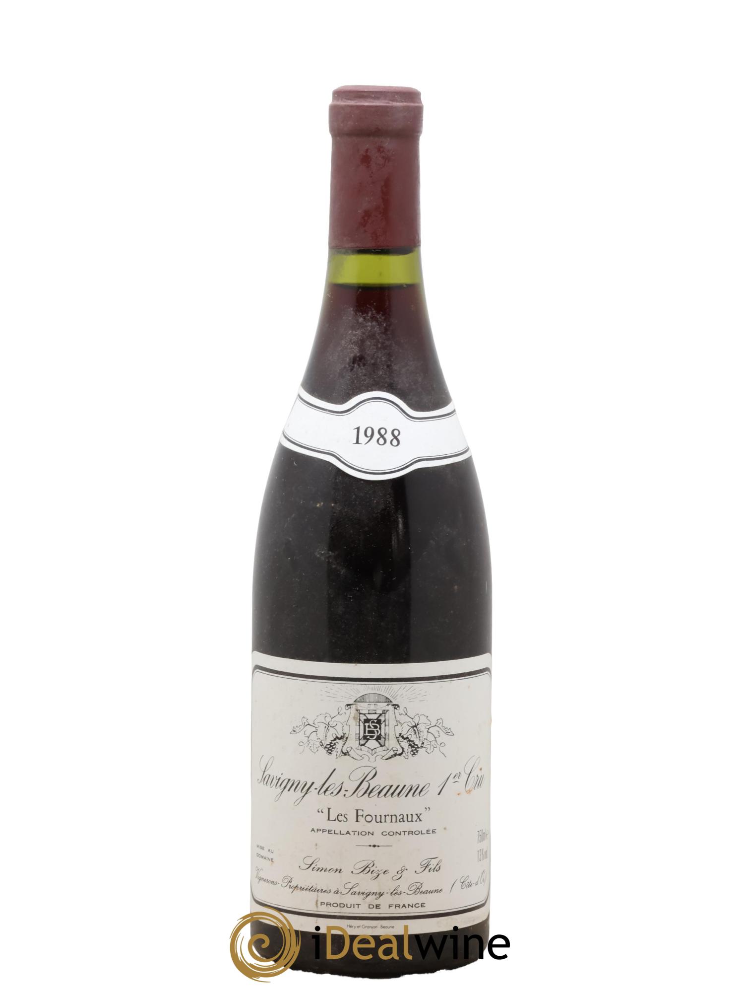 Savigny-lès-Beaune 1er Cru Les Fournaux Simon Bize & Fils 1988 - Lot de 1 bouteille - 0