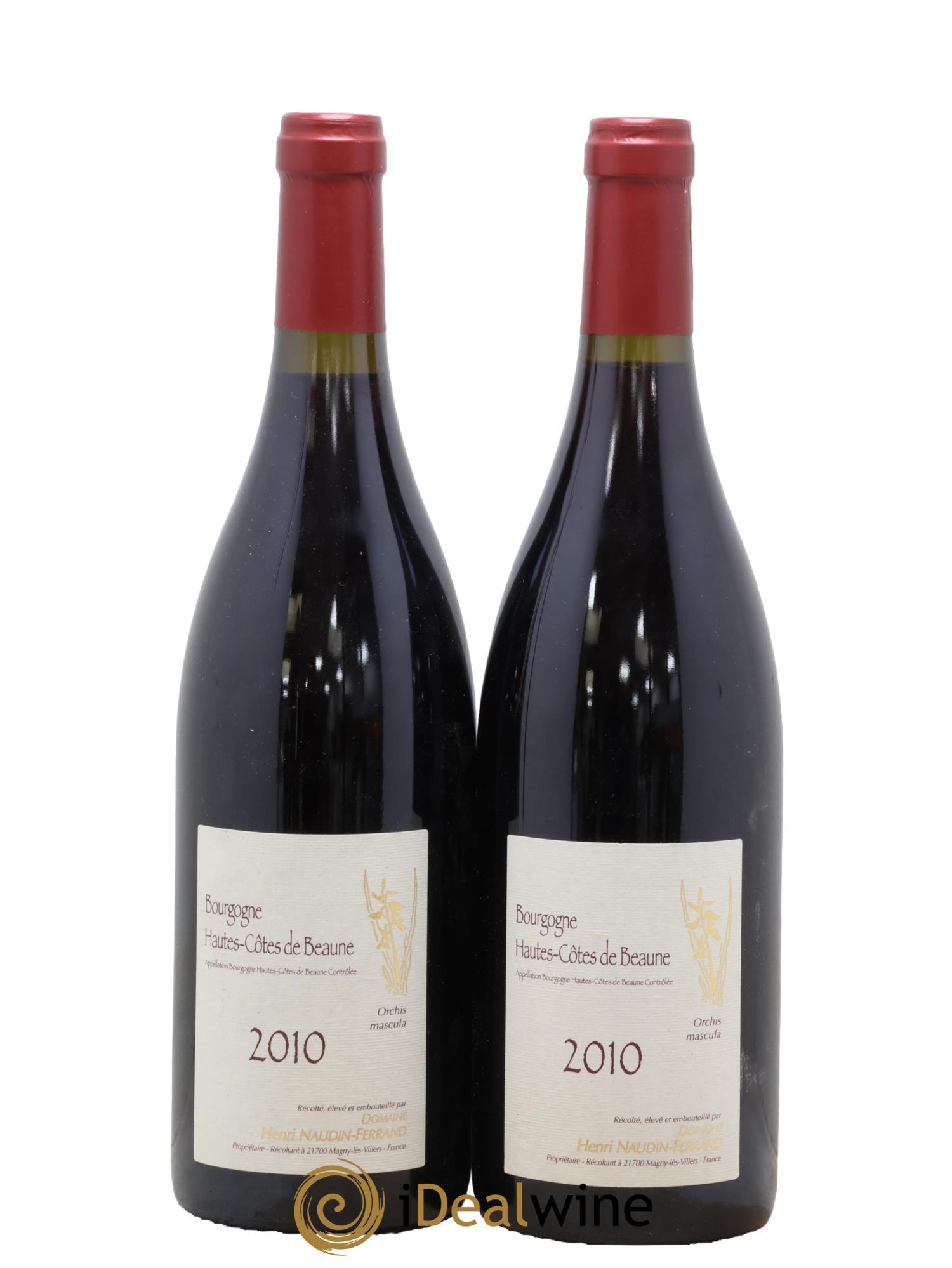 Hautes-Côtes de Beaune Orchis Mascula Naudin-Ferrand (Domaine) 2010 - Lot de 2 bouteilles - 0