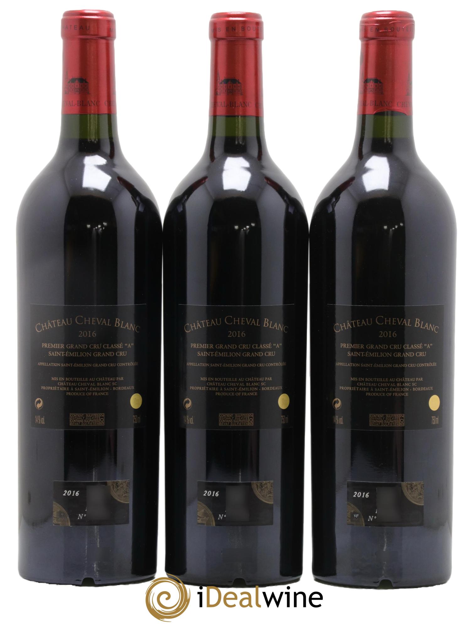 Château Cheval Blanc 1er Grand Cru Classé A 2016 - Lot de 6 bouteilles - 2