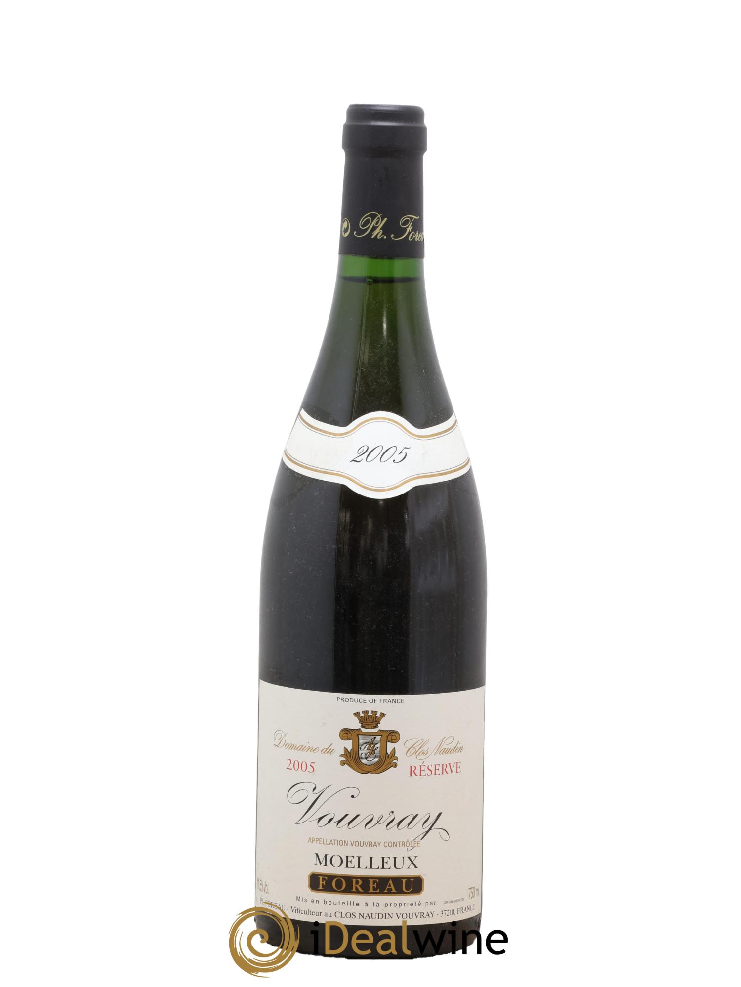 Vouvray Moelleux Réserve Clos Naudin - Philippe Foreau 2005 - Lotto di 1 bottiglia - 0
