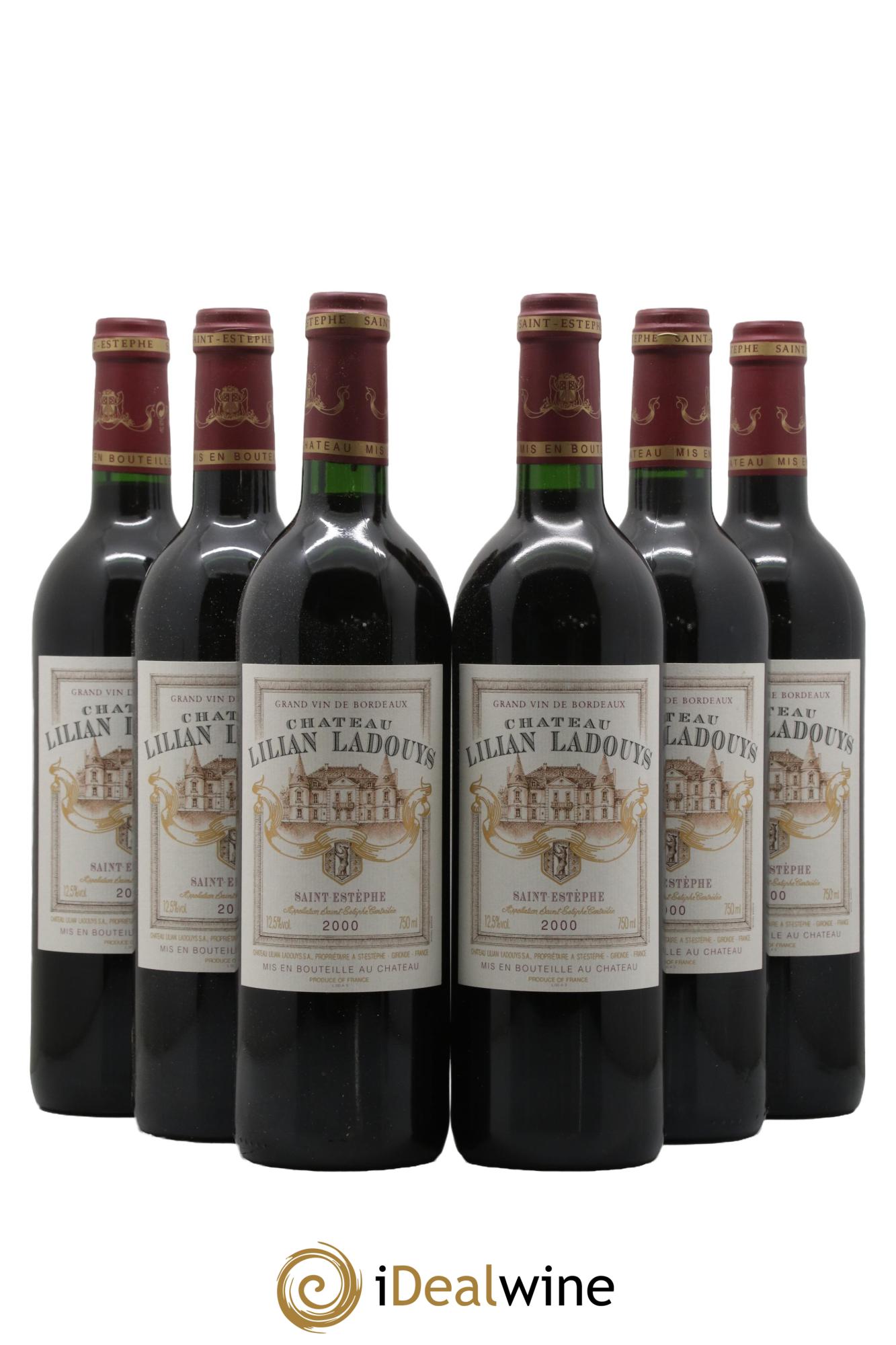 Château Lilian Ladouys Cru Bourgeois 2000 - Posten von 6 Flaschen - 0