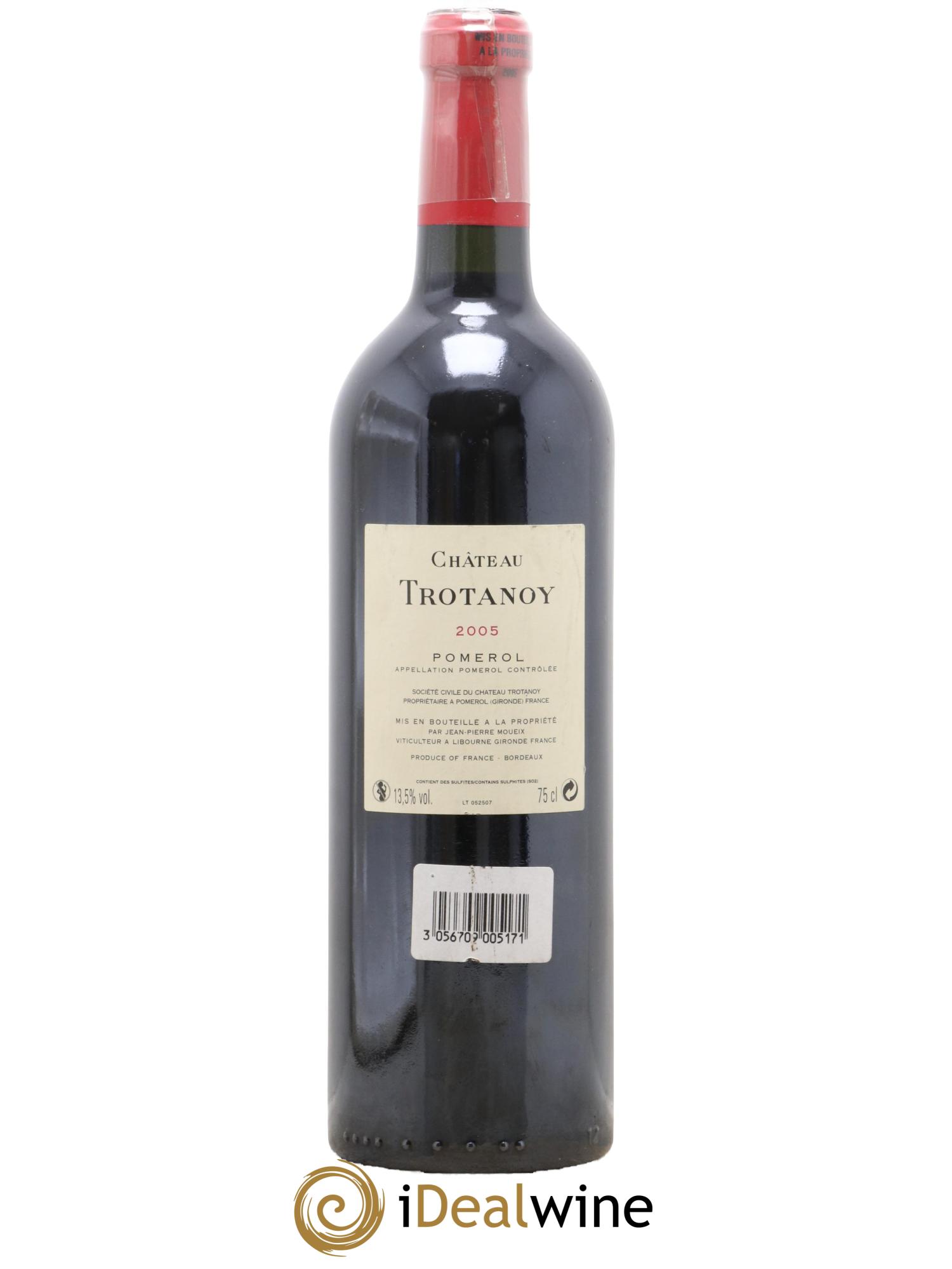 Château Trotanoy 2005 - Lot de 1 bouteille - 1