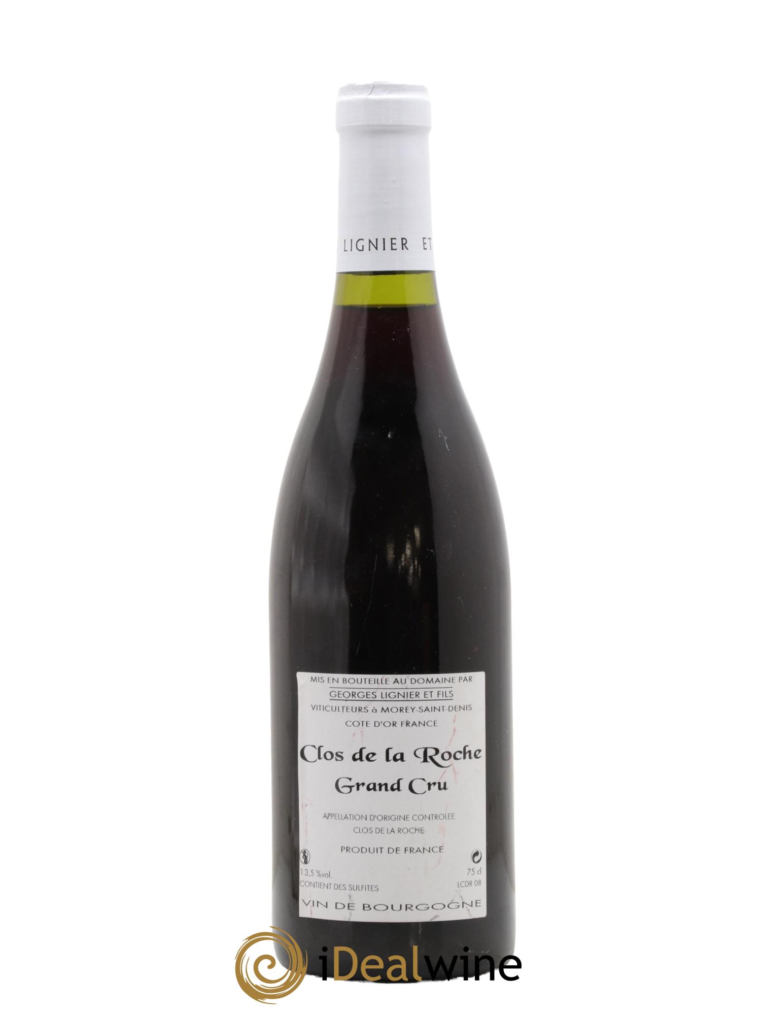 Clos de la Roche Grand Cru Georges Lignier (Domaine)  2008 - Lotto di 1 bottiglia - 1