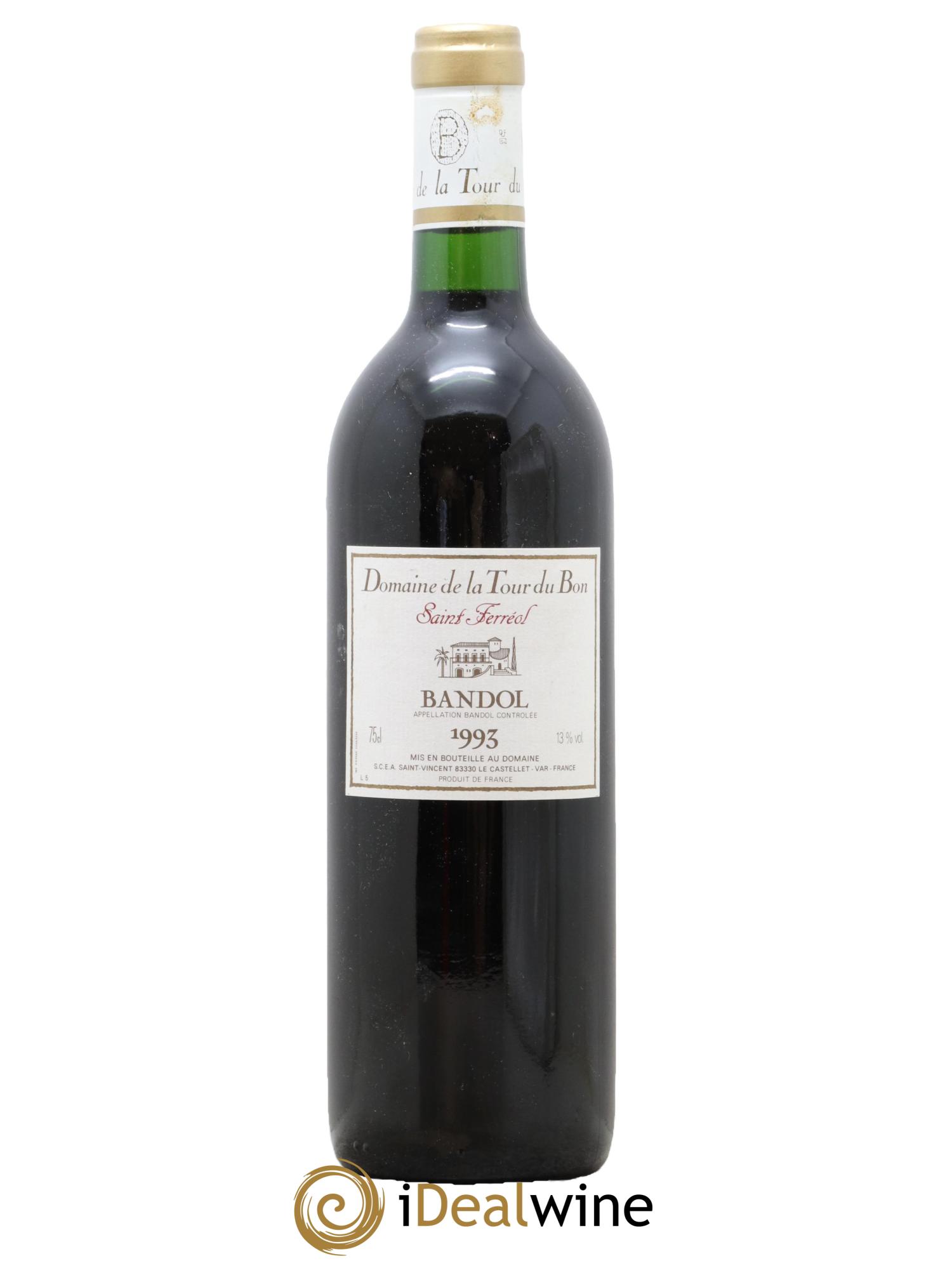 Bandol La Tour du Bon Saint Ferréol Agnès Henry 1993 - Lot de 1 bouteille - 0