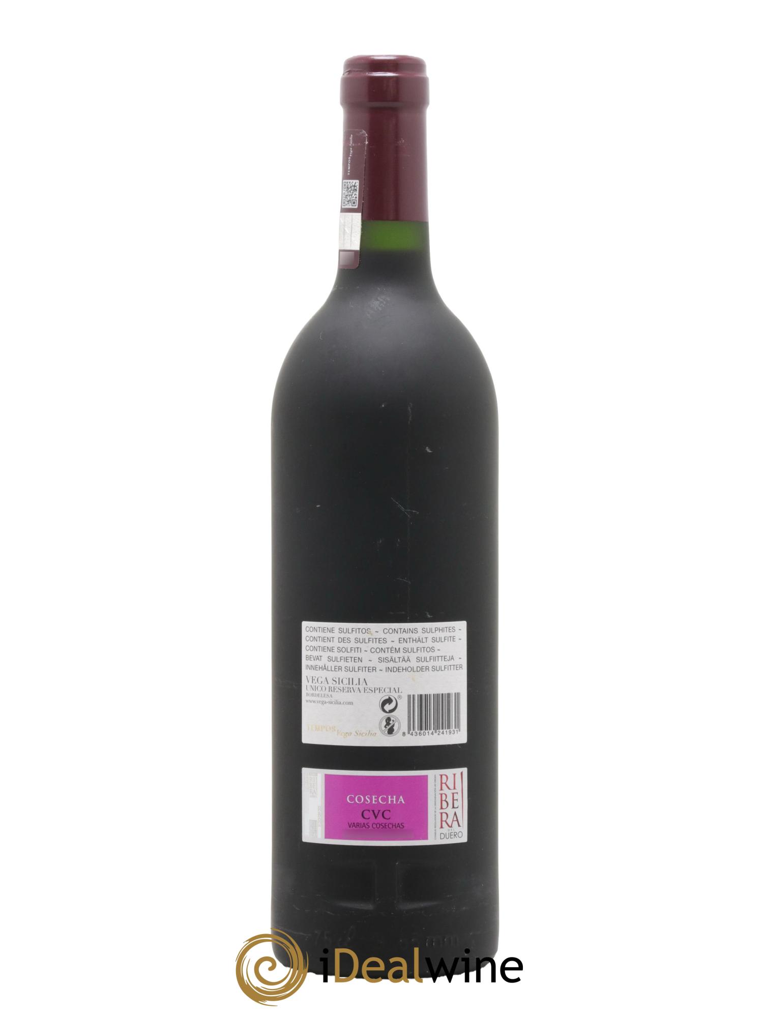 Ribera Del Duero Vega Sicilia Unico Reserva Especial Famille Alvarez - Lot de 1 bouteille - 1