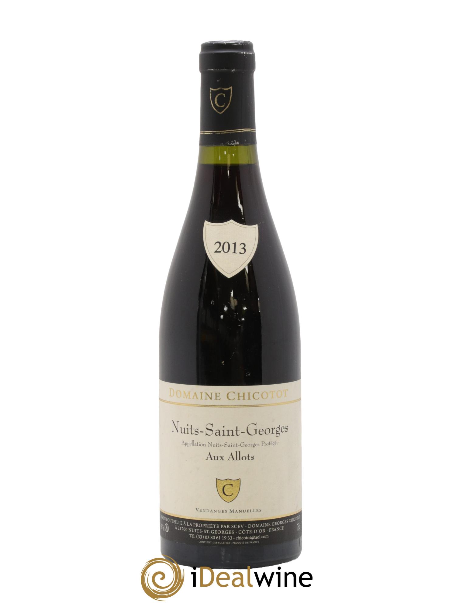 Nuits-Saint-Georges Aux Allots Chicotot 2013 - Lot de 1 bouteille - 0
