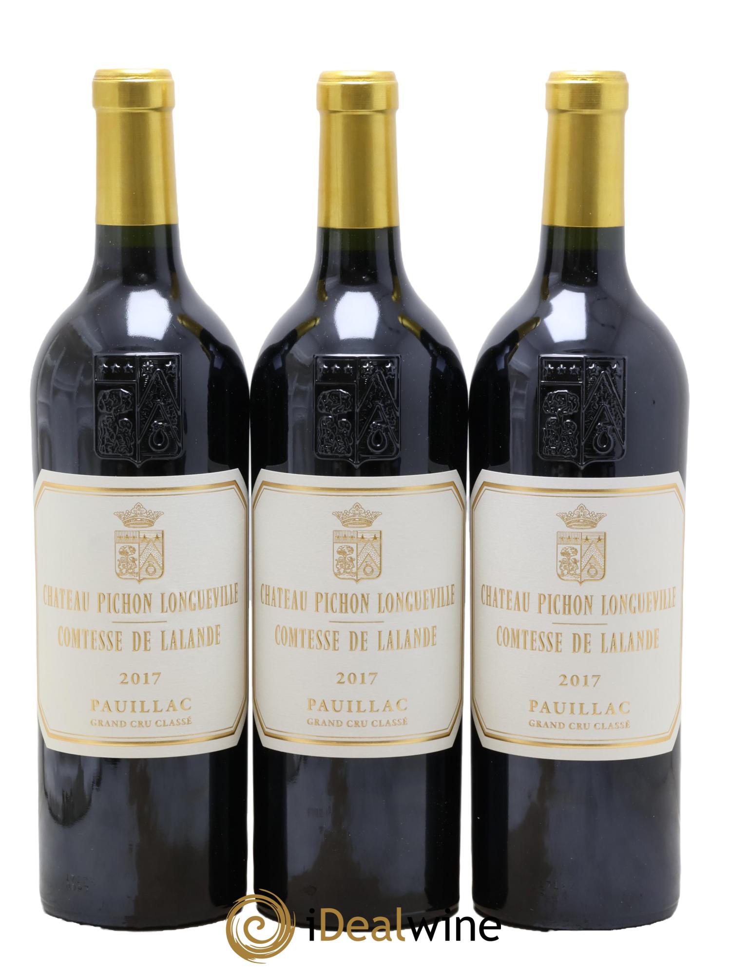 Château Pichon Longueville Comtesse de Lalande 2ème Grand Cru Classé 2017 - Lot of 3 bottles - 0