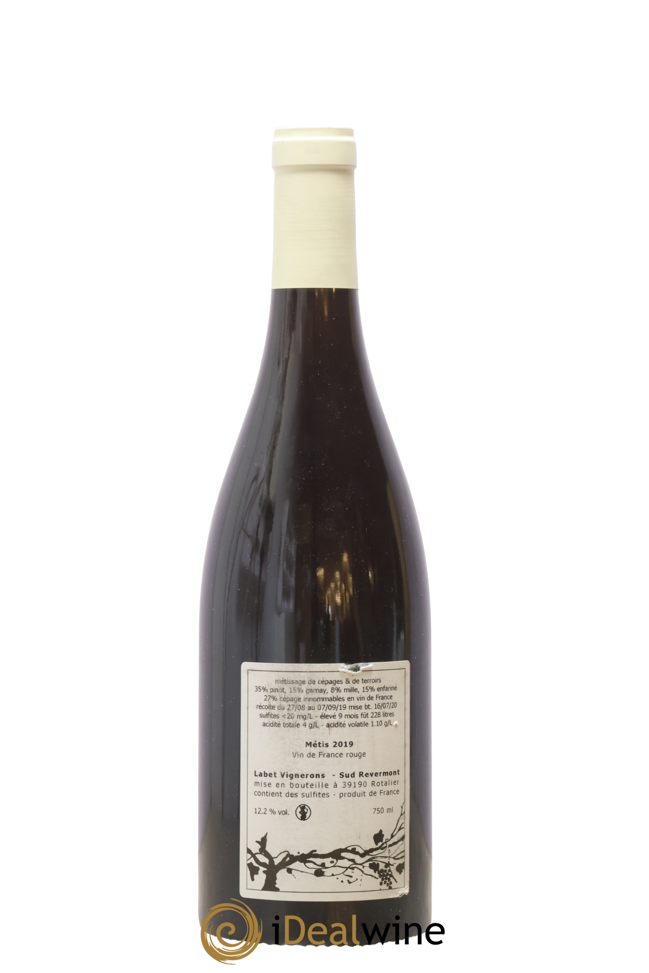 Vin de France Métis Romain - Julien  - Charline Labet 2019 - Lot de 1 bouteille - 1