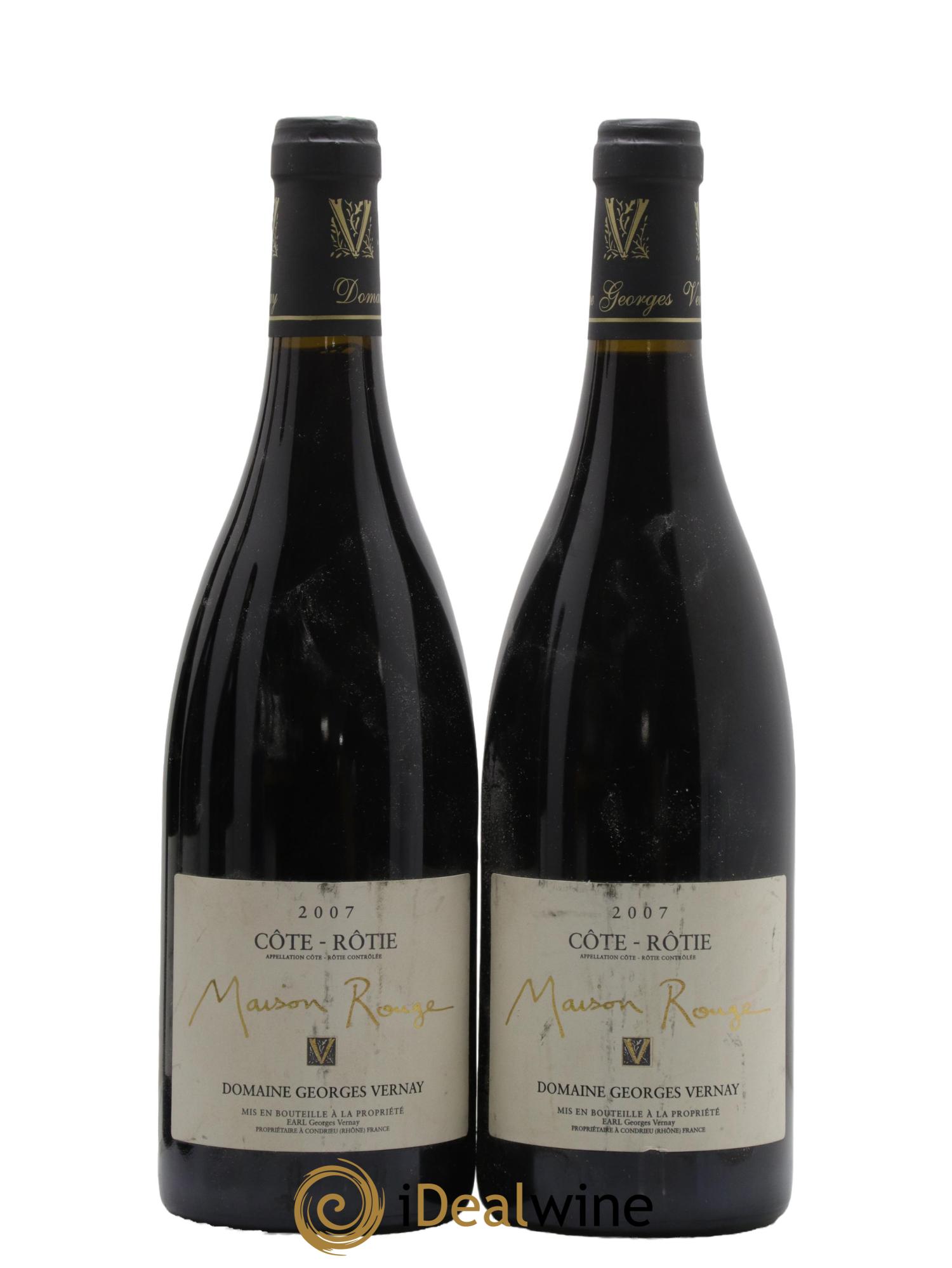 Côte-Rôtie Maison Rouge Georges Vernay 2007 - Lot of 2 bottles - 0