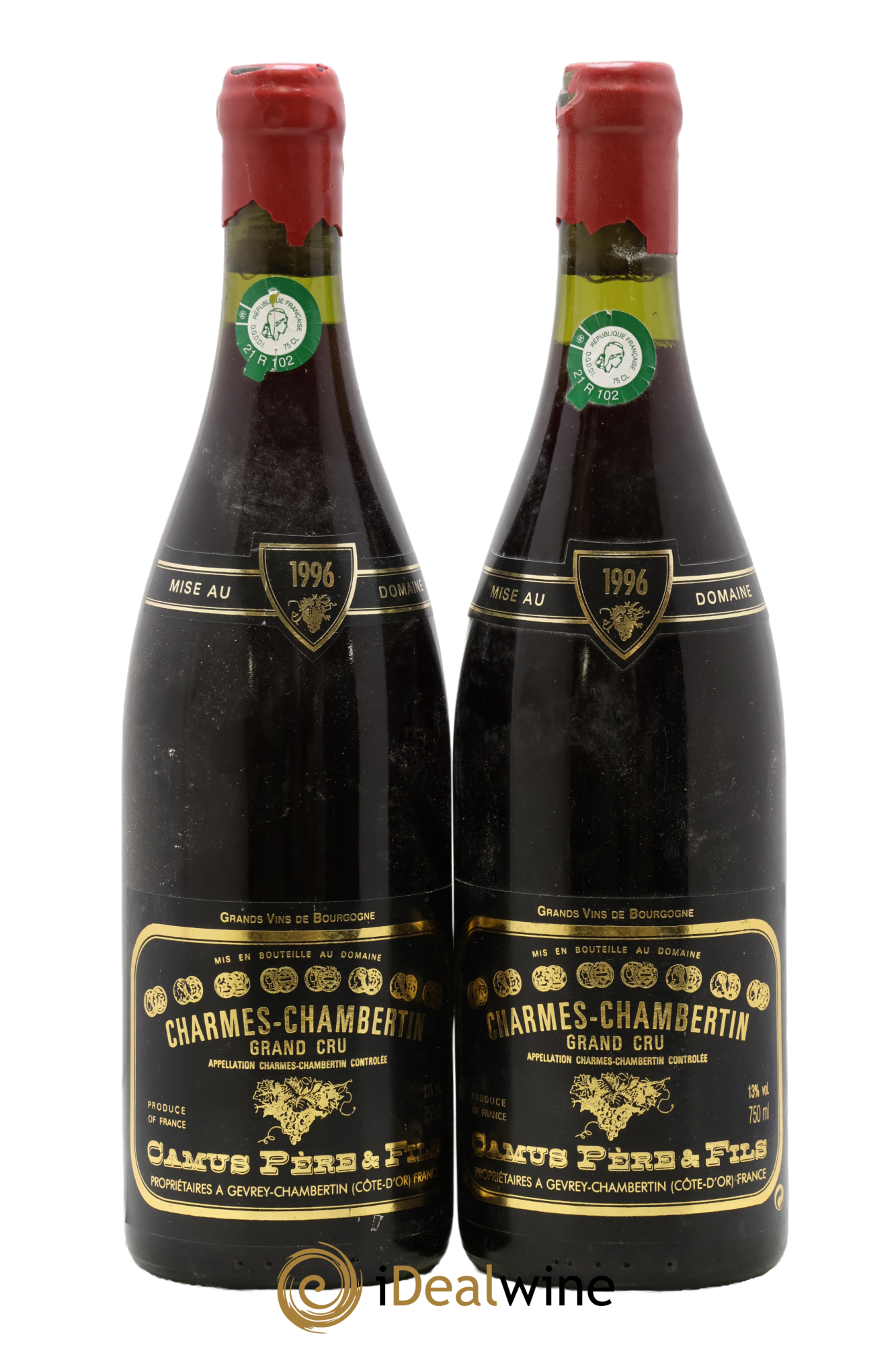Charmes-Chambertin Grand Cru Camus Père et Fils (Domaine) 1996 - Lotto di 2 bottiglie - 0