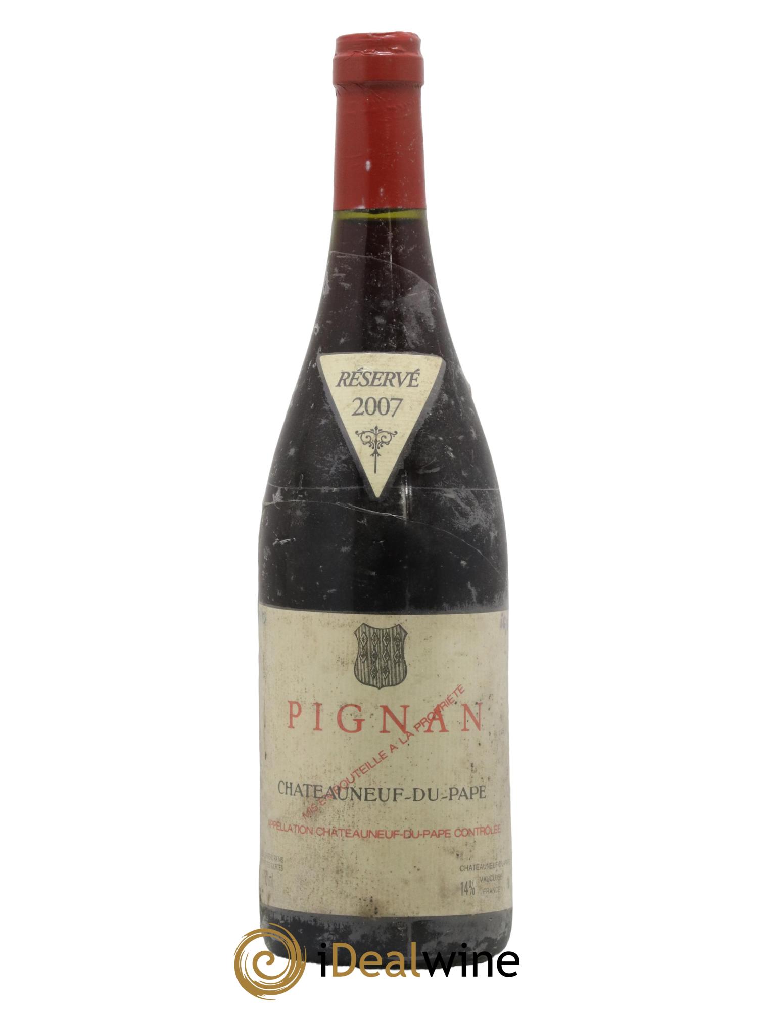 Châteauneuf-du-Pape Pignan Emmanuel Reynaud 2007 - Lot de 1 bouteille - 0