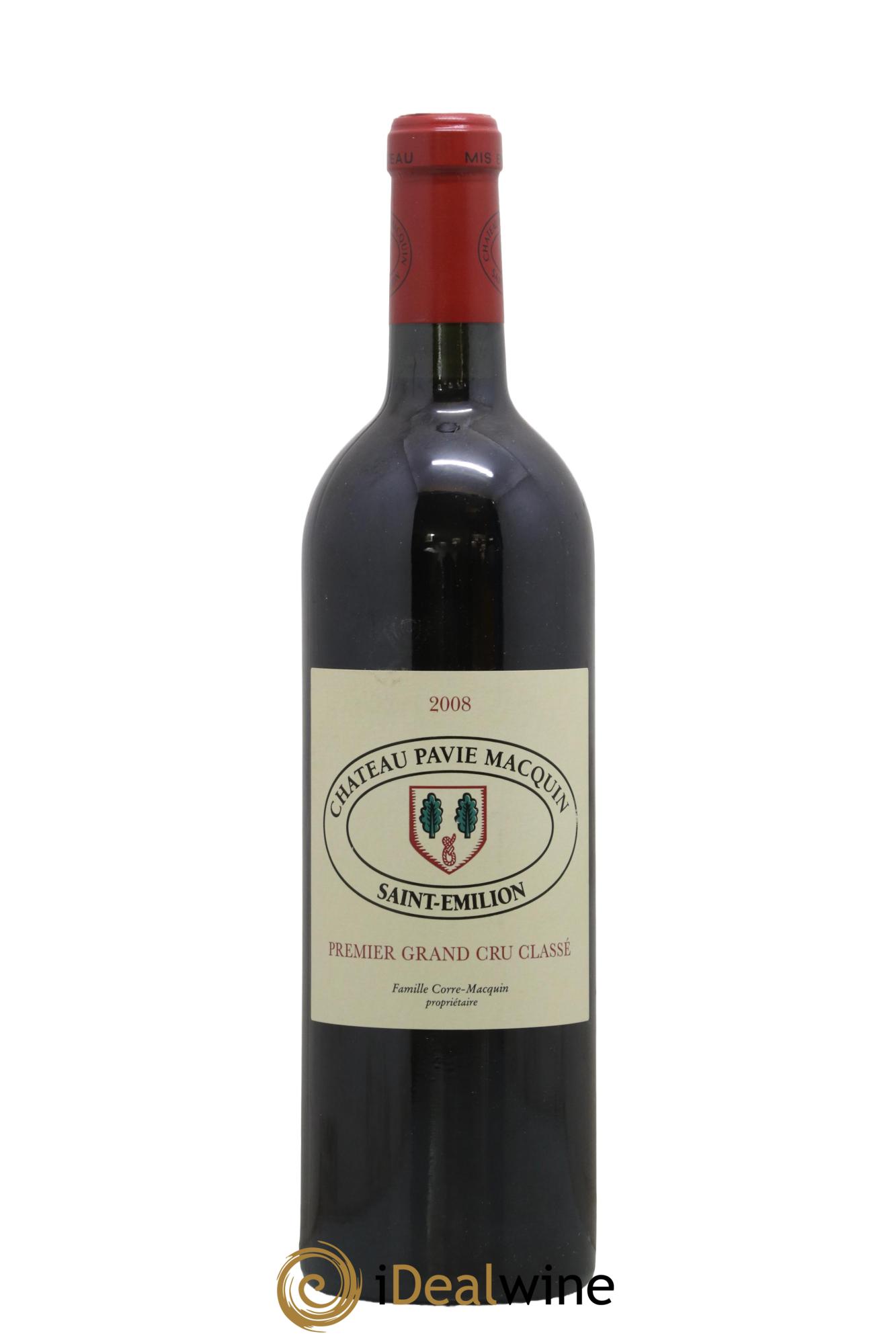 Château Pavie Macquin 1er Grand Cru Classé B 2008 - Lot de 1 bouteille - 0
