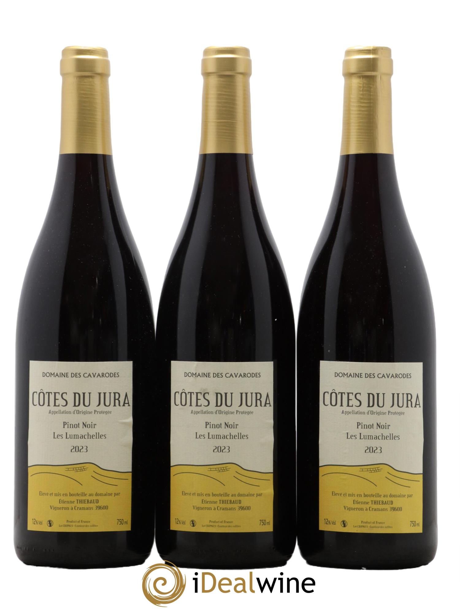 Côtes du Jura Pinot Noir Les Lumachelles Cavarodes (Domaine des) - Etienne Thiébaud 2023 - Lot de 3 bouteilles - 0