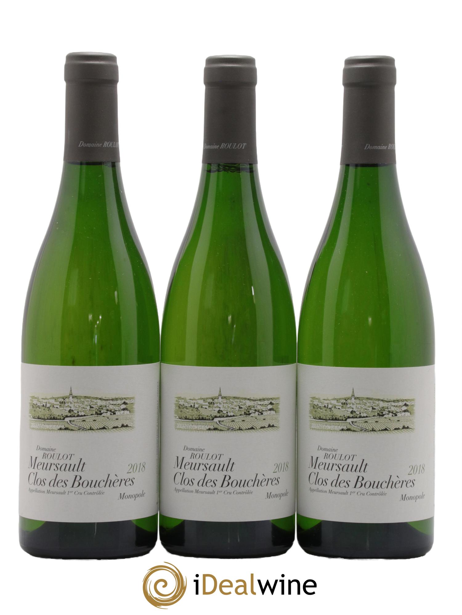 Meursault 1er Cru Clos des Bouchères Roulot (Domaine) 2018 - Lot de 3 bouteilles - 0