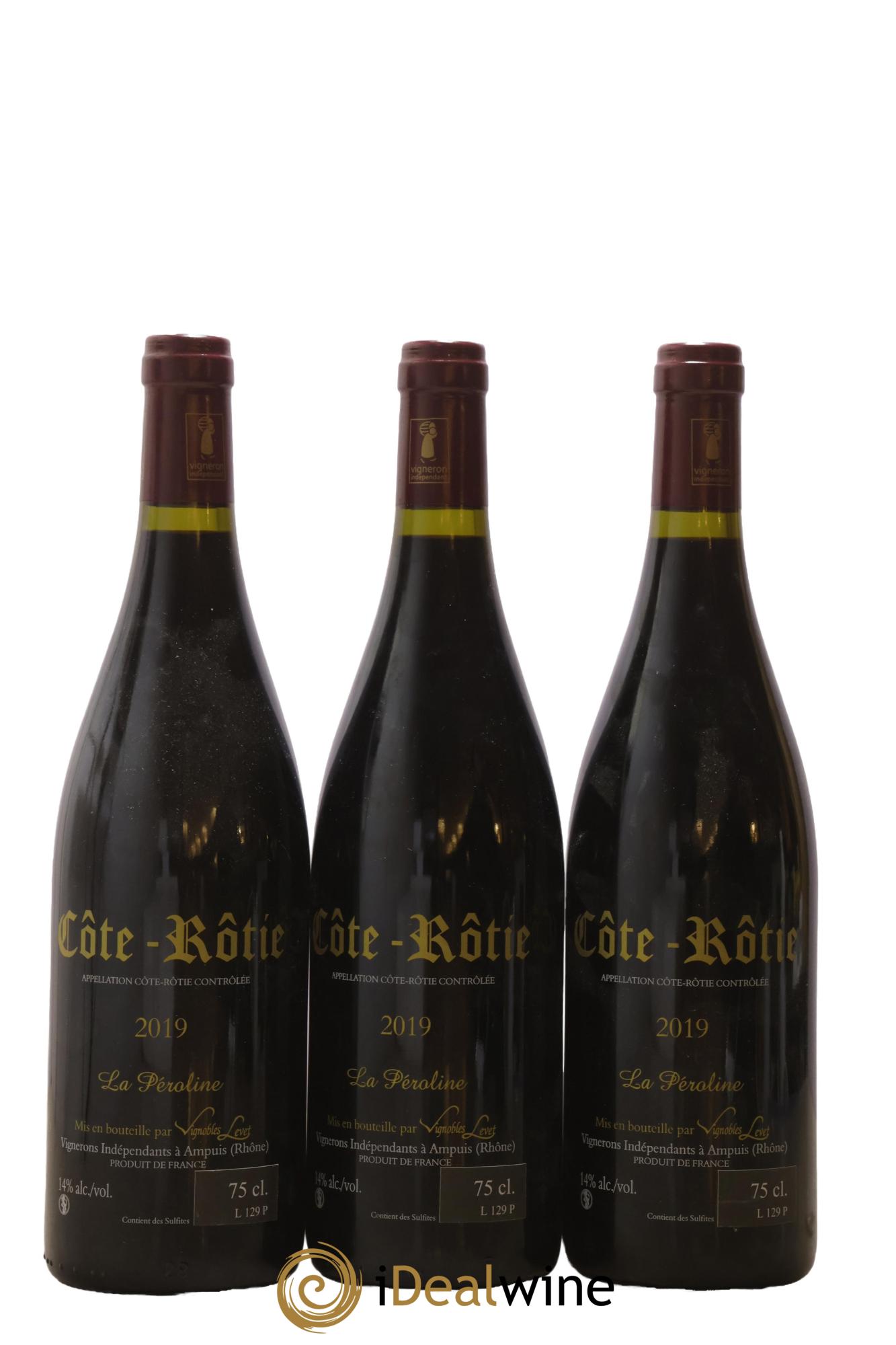 Côte-Rôtie La Péroline Vignobles Levet 2019 - Lot de 3 bouteilles - 1