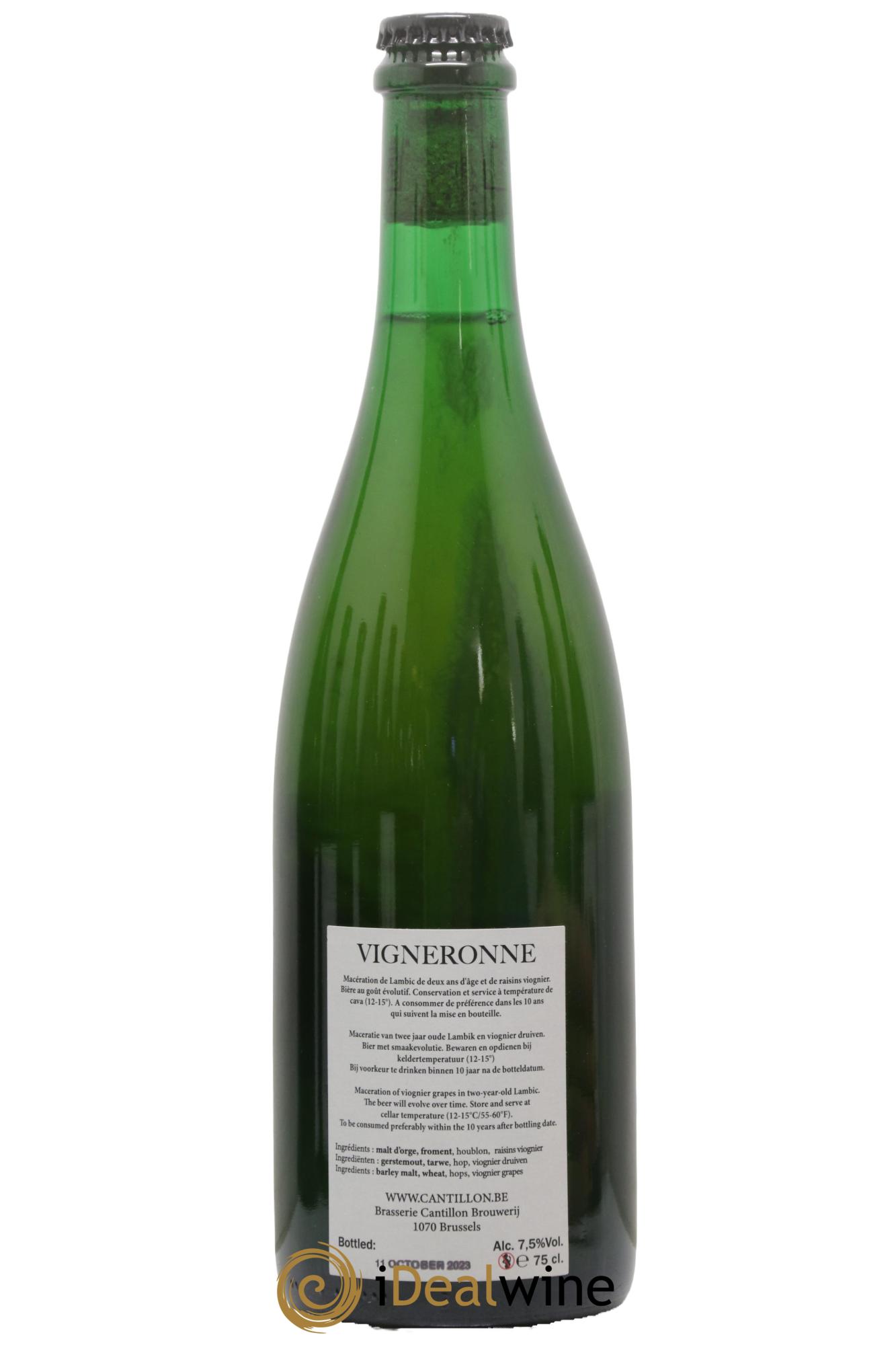 Bière Cuvée Vigneronne Gueuze Cantillon (bottled 2023) - Lot de 1 bouteille - 1