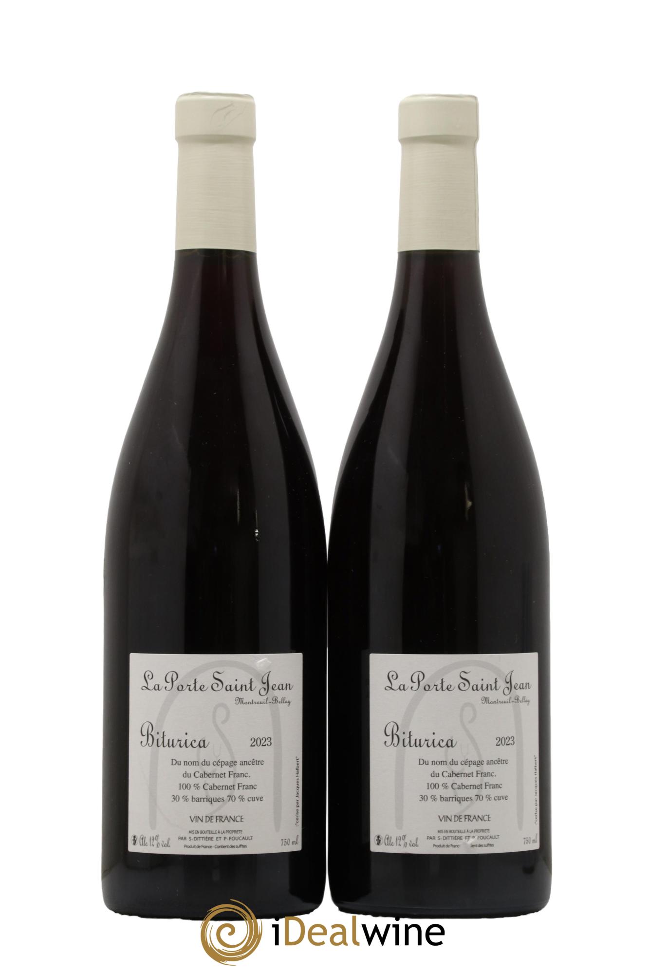 Vin de France Biturica La Porte Saint-Jean 2023 - Lot of 2 bottles - 1