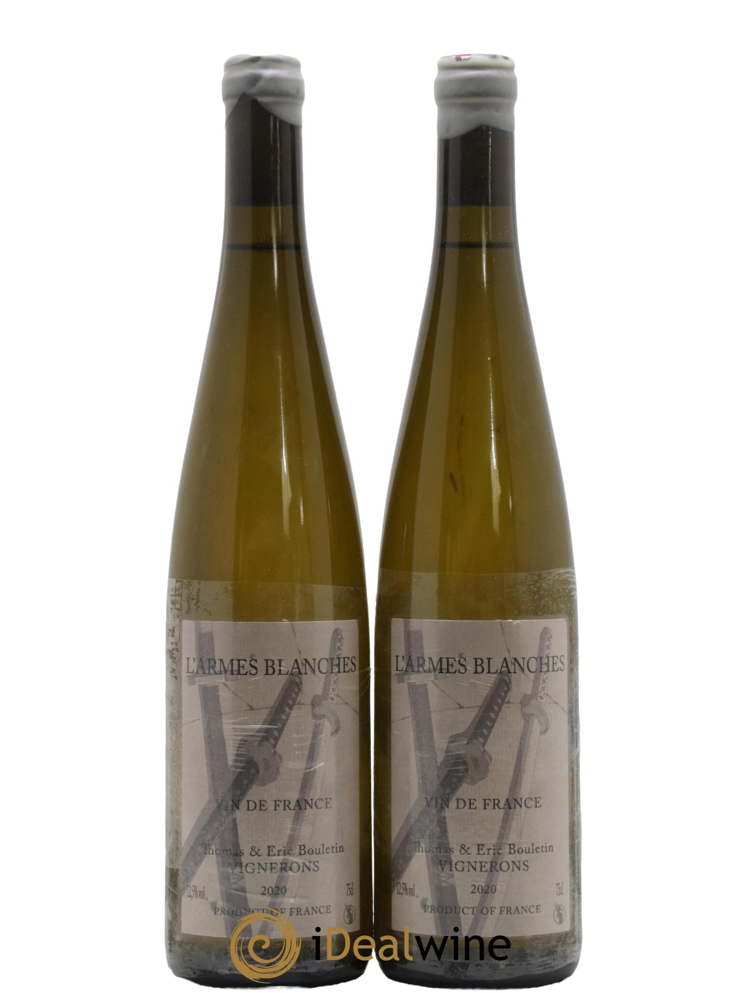 Vin de France L'Armes Blanches Thomas et Eric Bouletin 2020 - Lot de 2 bouteilles - 0