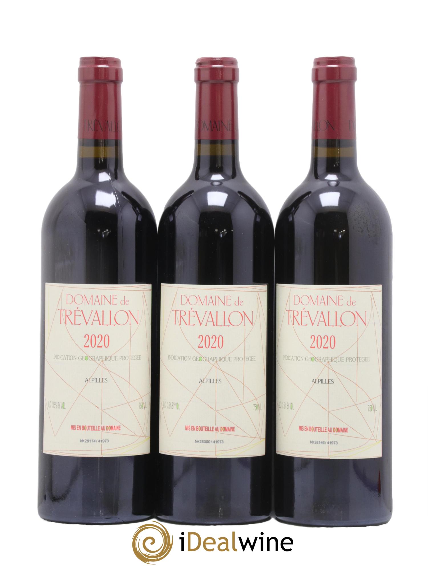Alpilles Trévallon (Domaine de) Eloi Dürrbach 2020 - Lot de 3 bouteilles - 0
