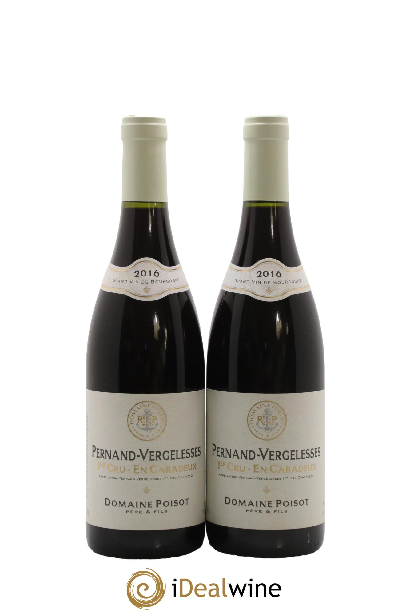 Pernand-Vergelesses 1er Cru En Caradeux Domaine Poisot 2016 - Lotto di 2 bottiglie - 0