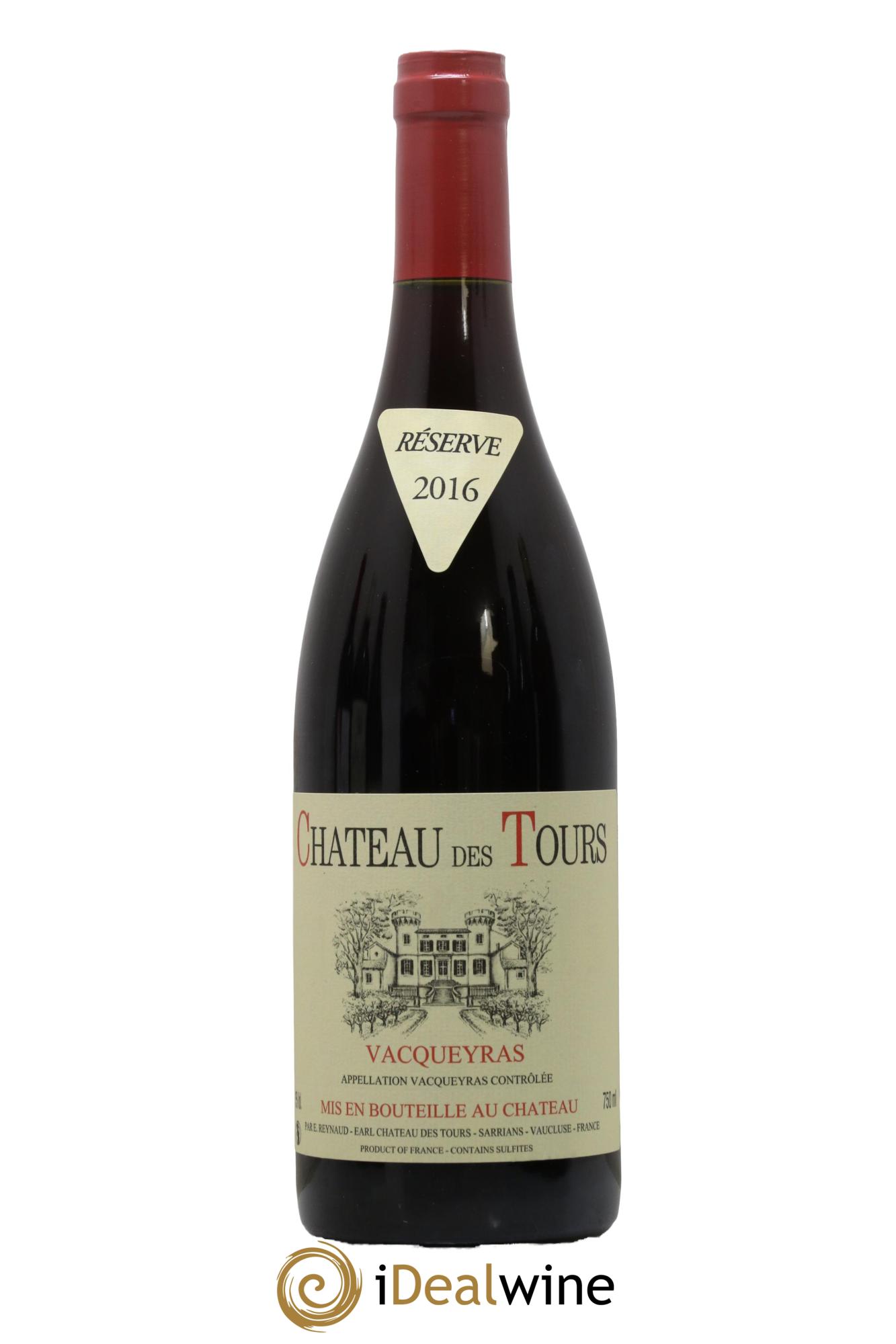 Vacqueyras Château des Tours Emmanuel Reynaud 2016 - Lot de 1 bouteille - 0
