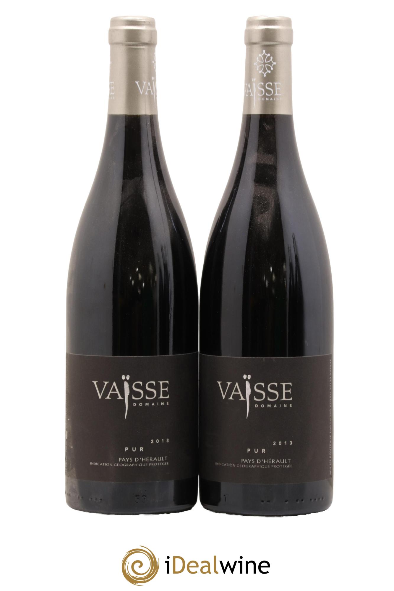 Pays d'Hérault Pur Vaisse (Domaine) 2013 - Lot de 2 bouteilles - 0