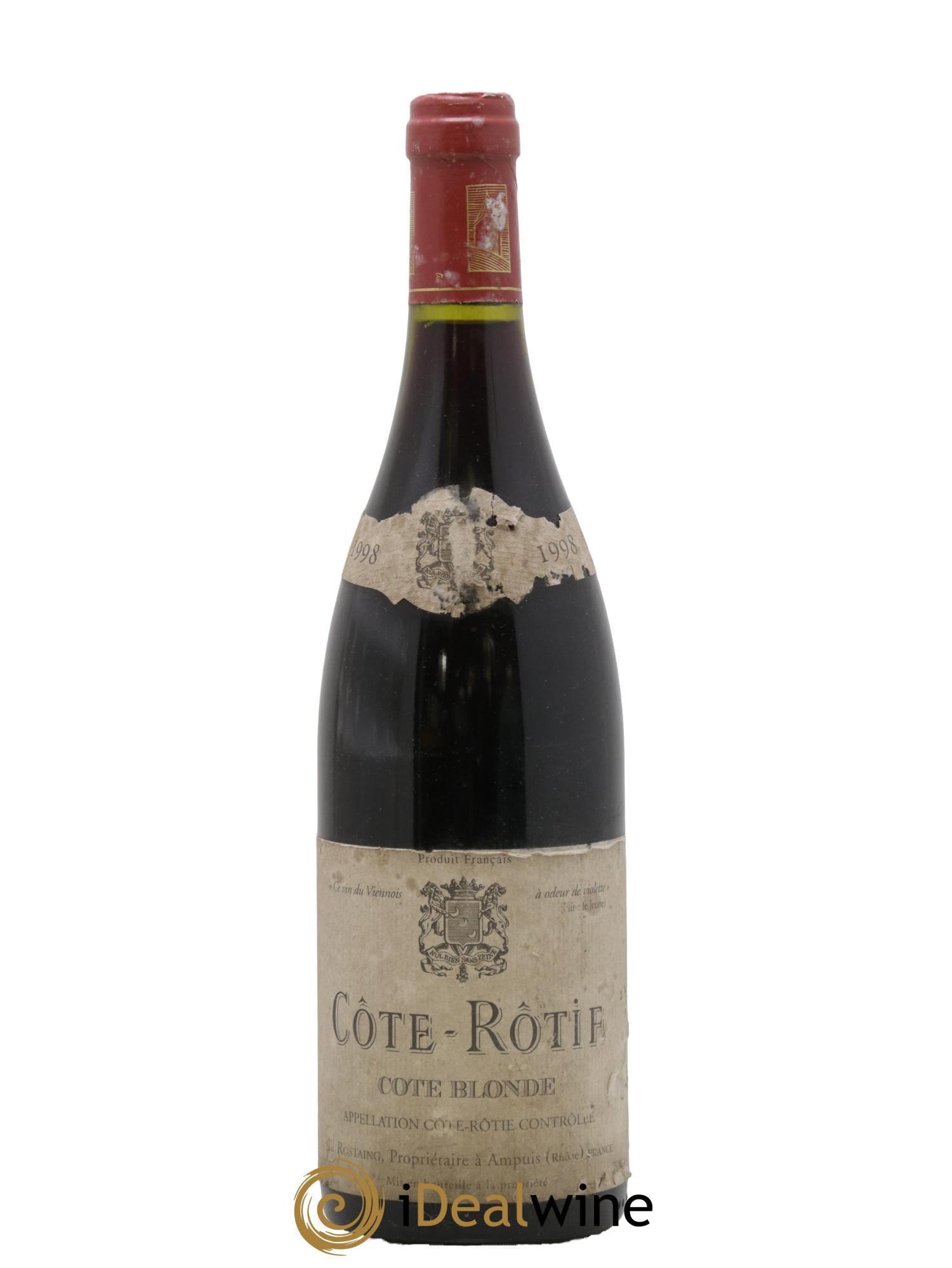 Côte-Rôtie Côte Blonde René Rostaing 1998 - Lot of 1 bottle - 0