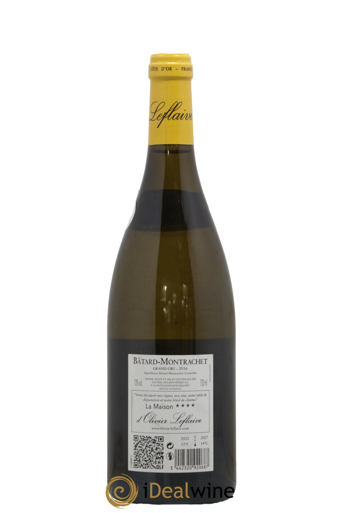 Bâtard-Montrachet Grand Cru Olivier Leflaive 2016 - Lot of 1 bottle - 1